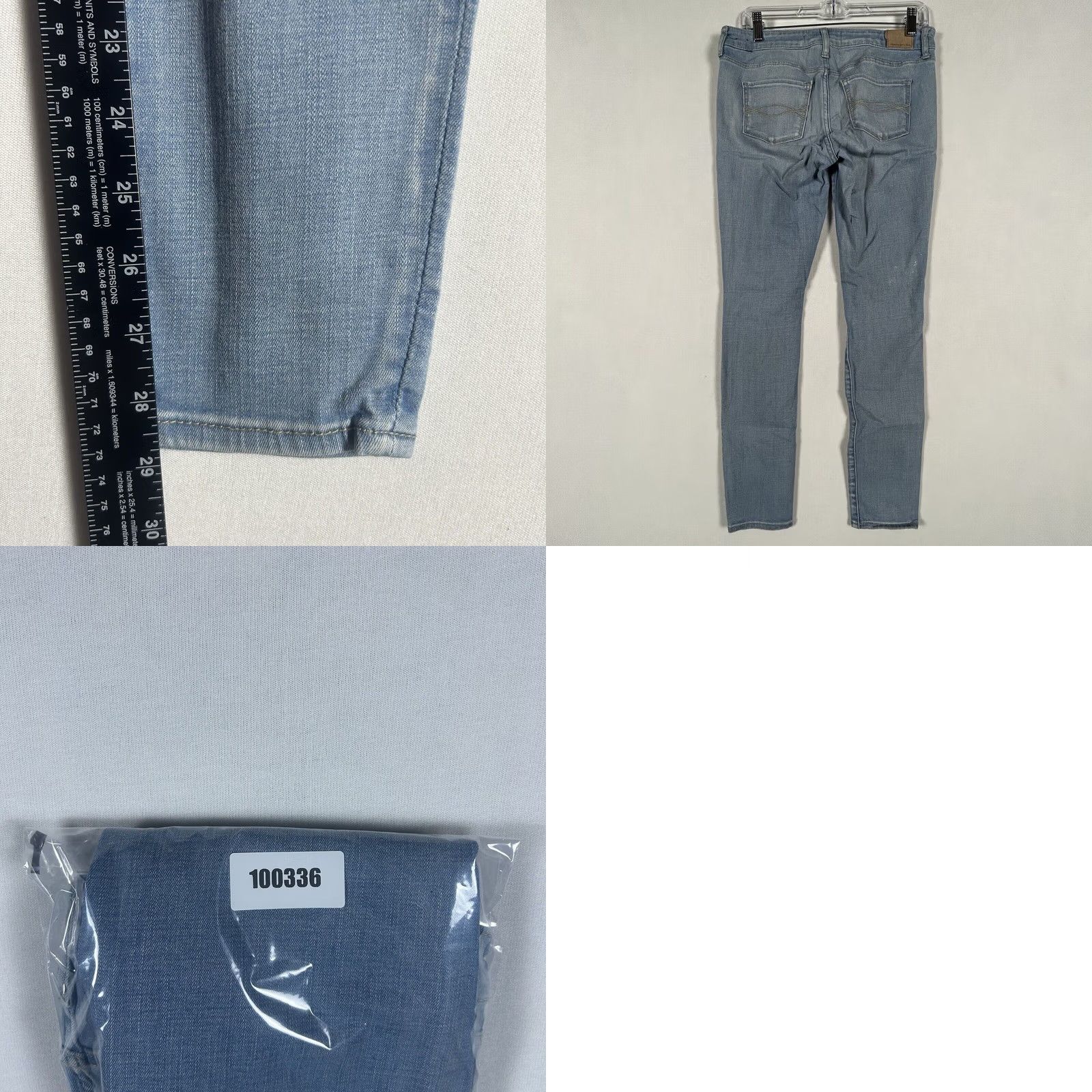 Abercrombie & Fitch Abercrombie & Fitch Jeans Skinny Women 4 Light Wash Denim 4S Short Size 27" / US 4 / IT 40 - 8 Thumbnail
