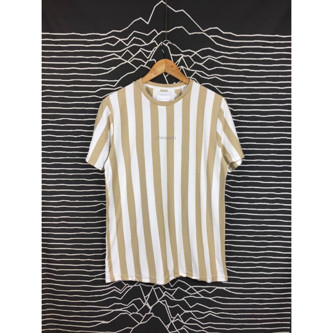 Vintage Denim & Flower Ricky Singh Thought Spell Out Logo Stripe Tee Size US L / EU 52-54 / 3 - 2 Thumbnail