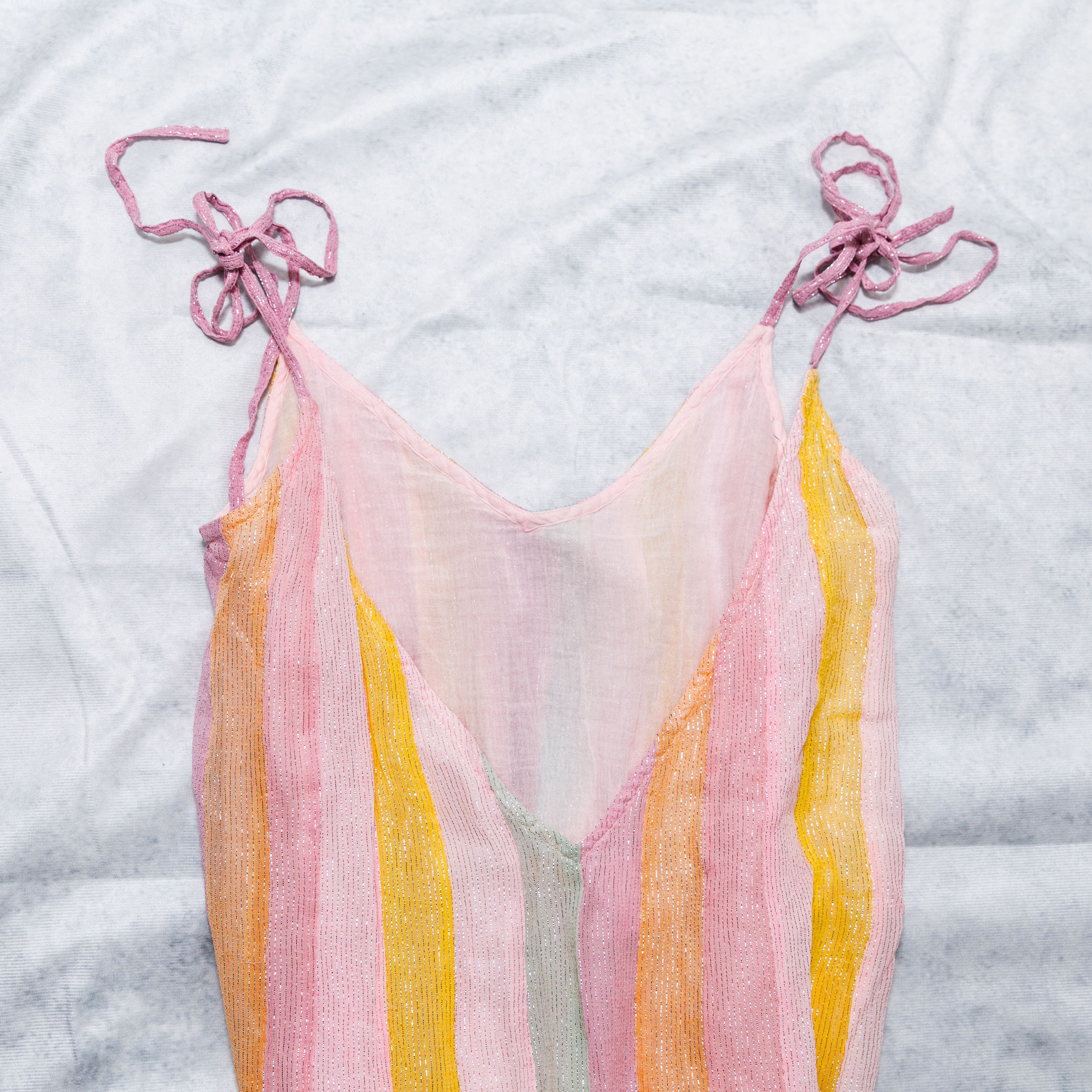 Other Sundress Cary Marbella Rainbow Pastel Dress Long XS/S Size S / US 4 / IT 40 - 9 Thumbnail