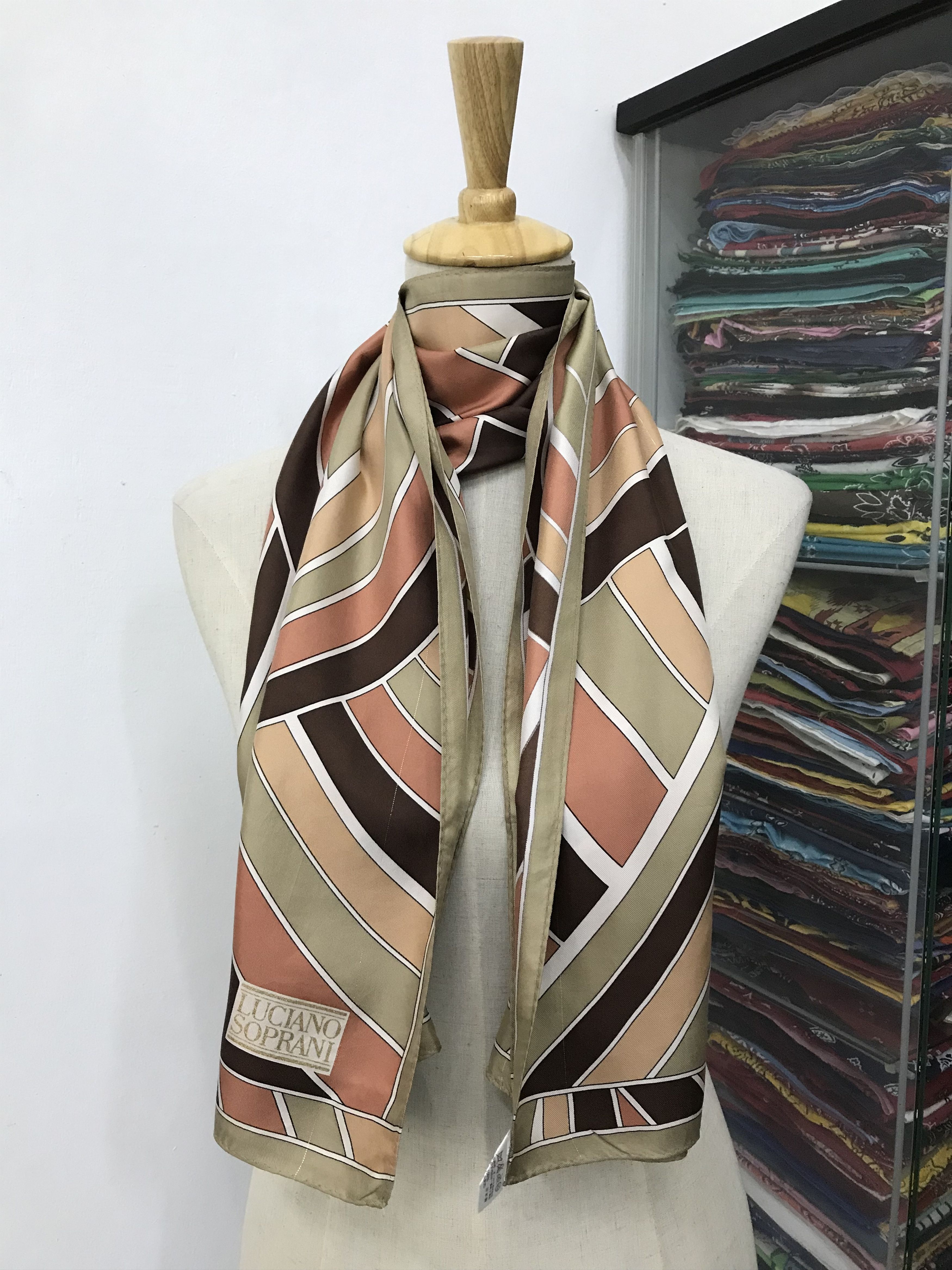 Vintage Luciano Soprani Silk Scarf