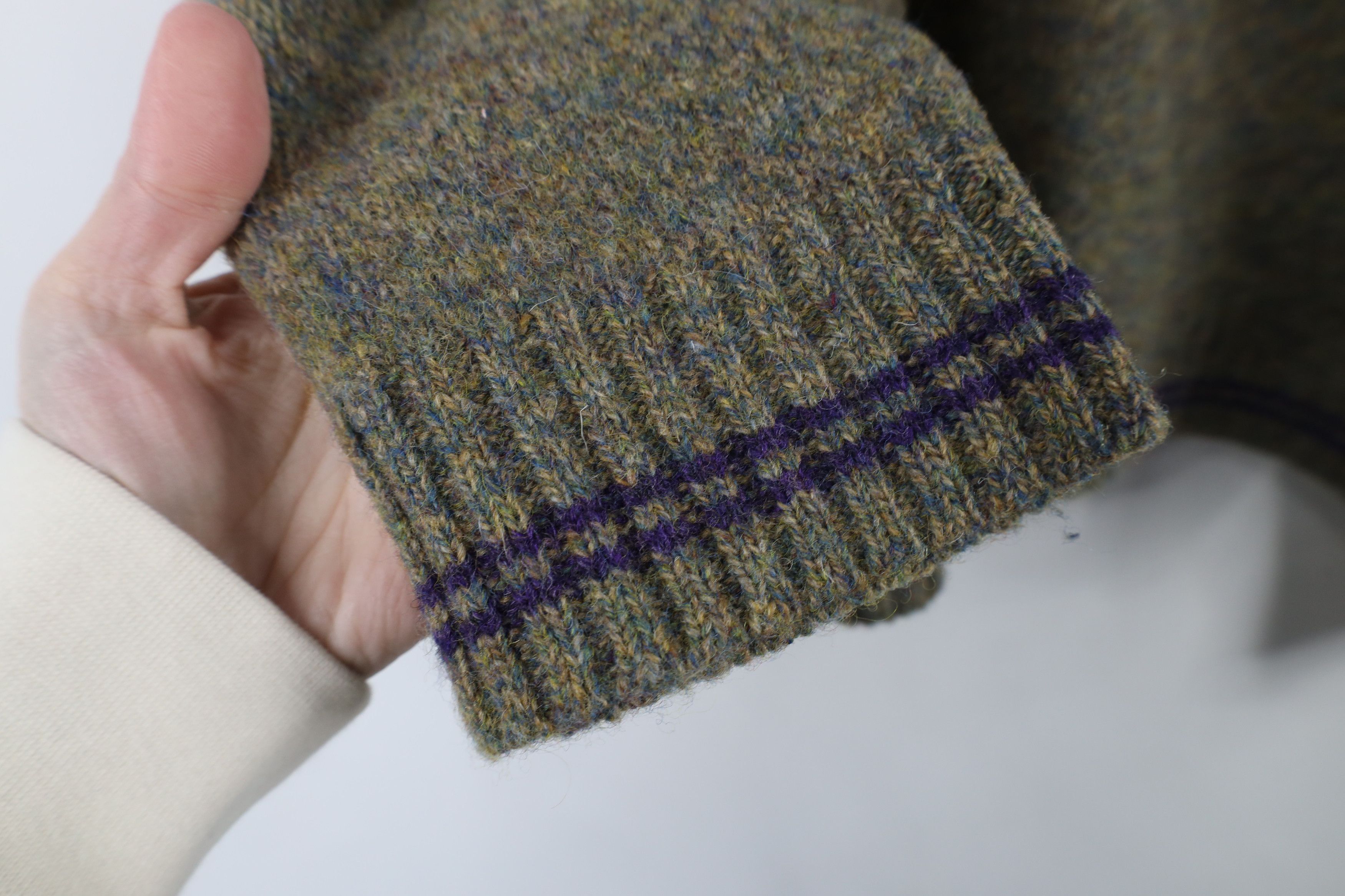 Abercrombie & Fitch × Vintage Vintage 90s Abercrombie & Fitch Fair Isle Wool Knit Sweater Size L / US 10 / IT 46 - 5 Thumbnail