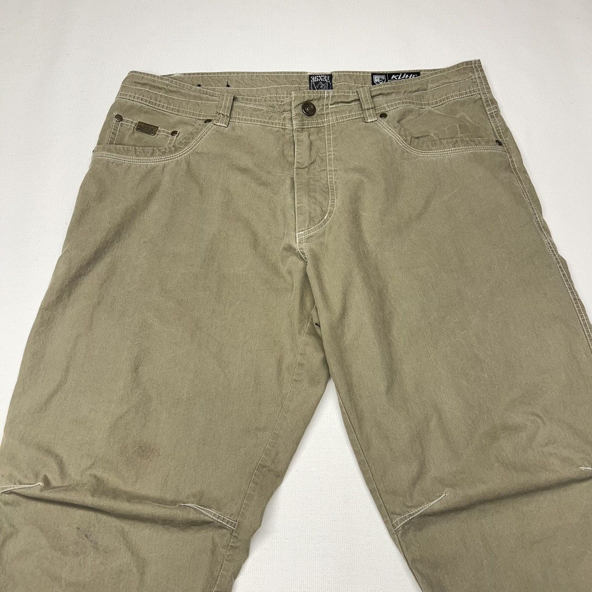 Kuhl Kuhl Pants Green Revolvr Vintage Patina Dye Workwear Utility Size US 36 / EU 52 - 4 Thumbnail
