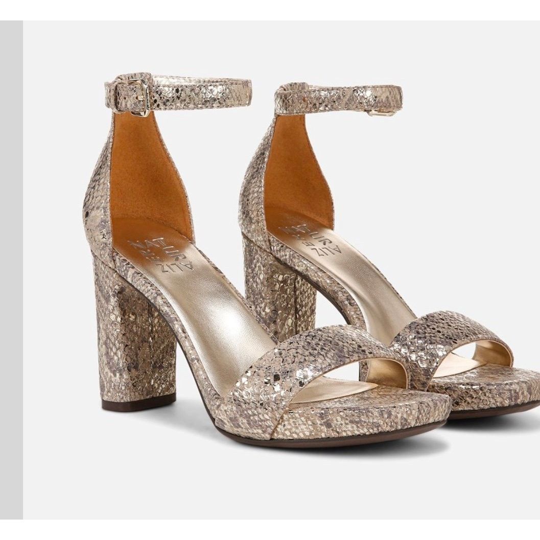 Naturalizer Naturalizer Joy Dress Sandals, Gold 5 M -Wide new Size US 5 / IT 35 - 1 Thumbnail
