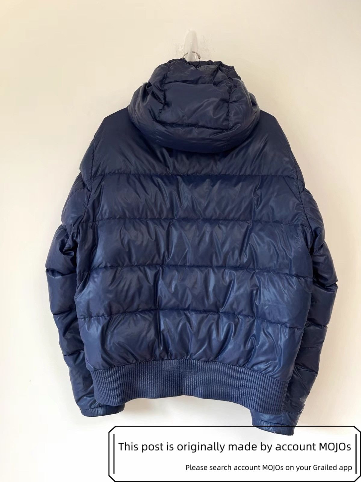Prada Sz 52 Prada Navy Metal Label Puffer Jacket mojos1313 Size US L / EU 52-54 / 3 - 4 Thumbnail