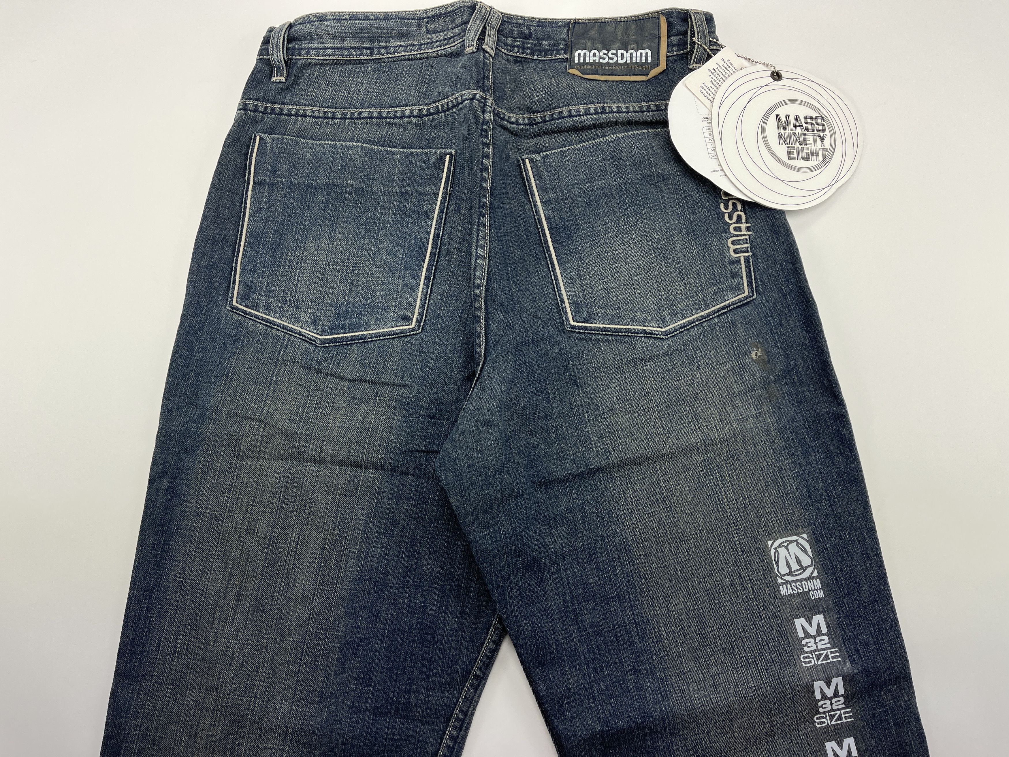 Vintage Mass DNM jeans, blue, vintage baggy 90s hip hop mens size 34 Size US 34 / EU 50 - 3 Thumbnail