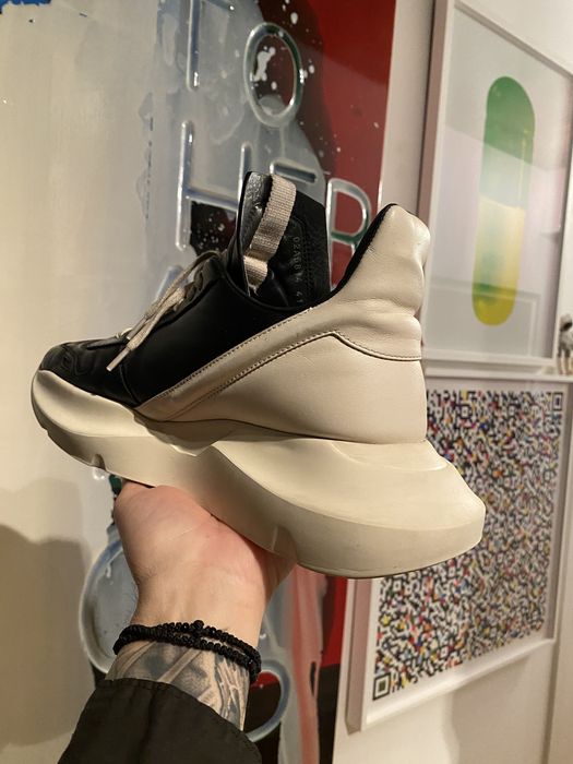 Rick Owens RICK OWENS GETH RUNNER IN BLACK AND MILK | Grailed