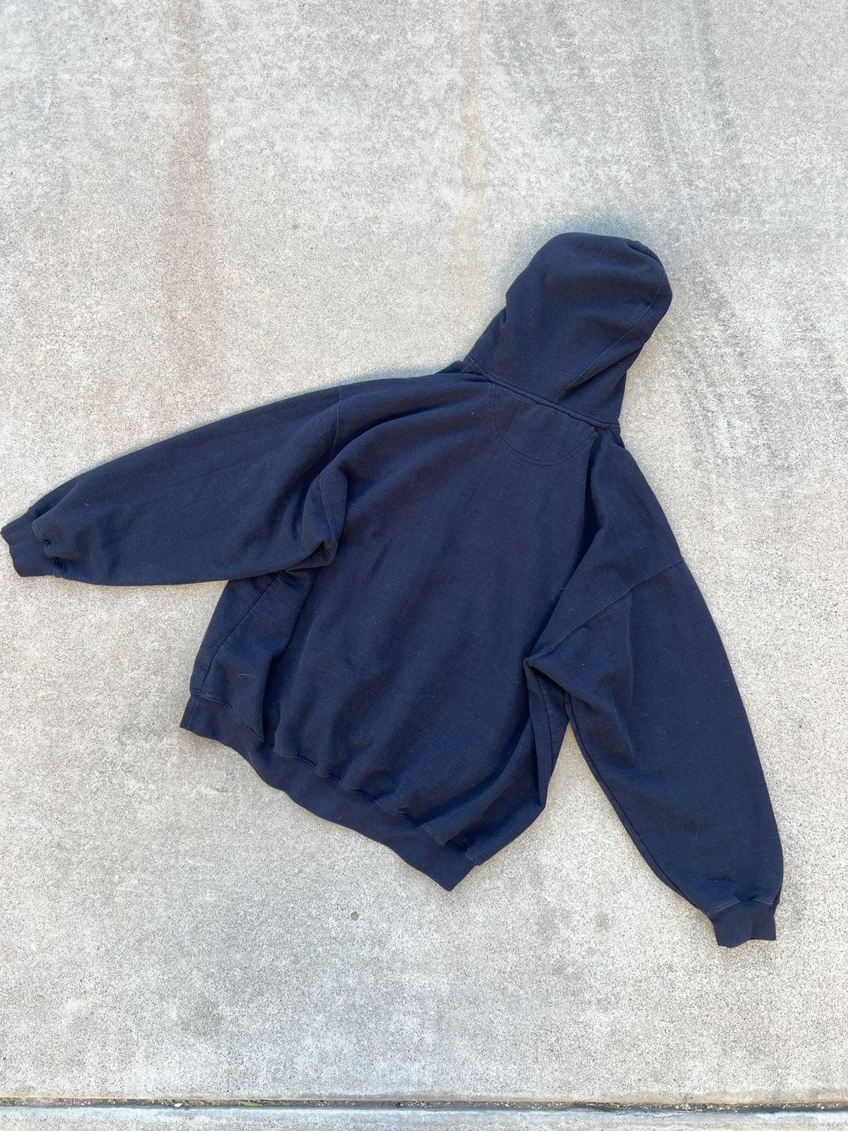 Nike × Vintage Vintage plain black hoodie Size US XL / EU 56 / 4 - 2 Thumbnail