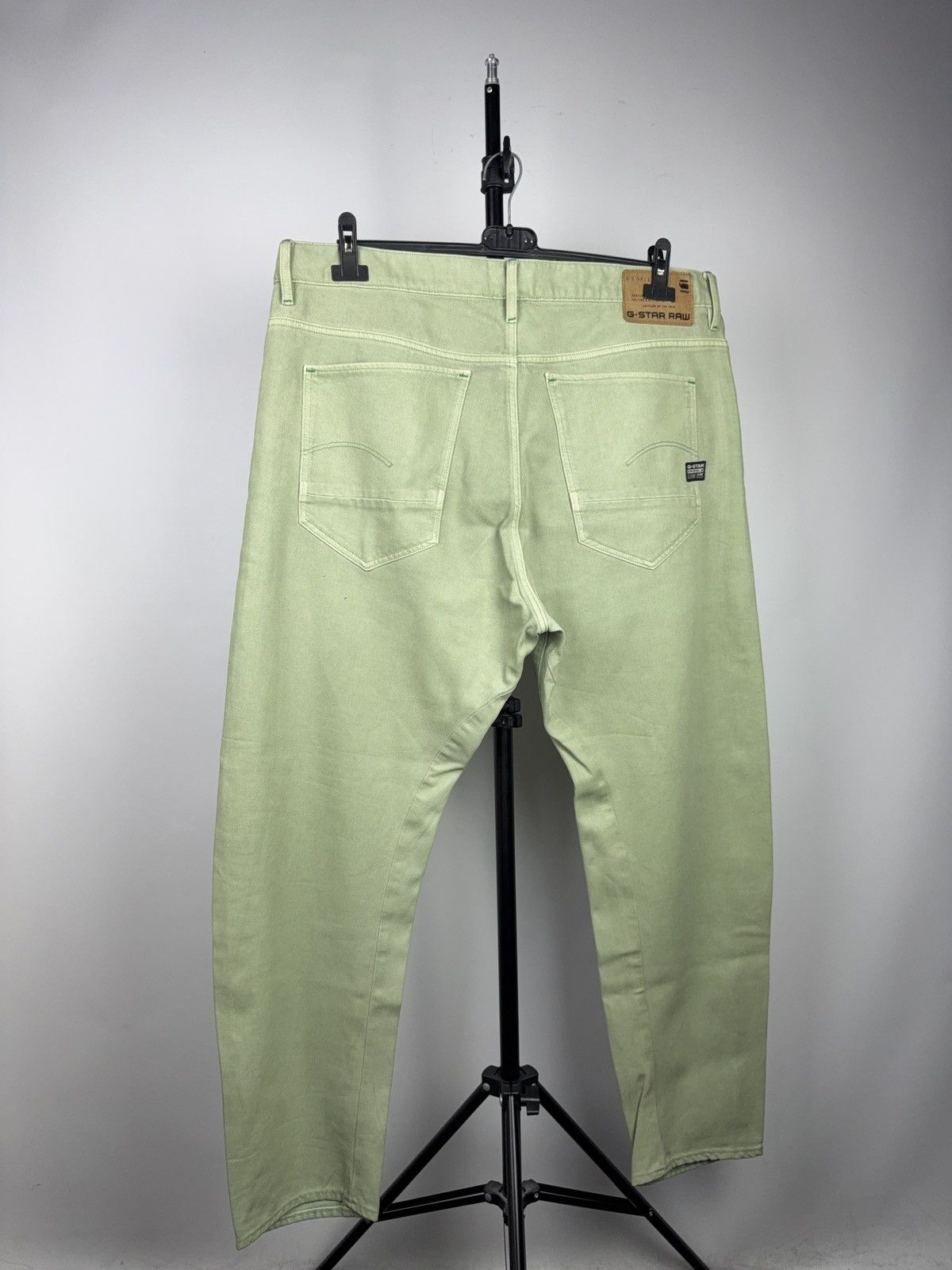 G-Star Retro 00s Avant Garde G-Star RAW 3D Tapered Mint Green Jeans Size US 36 / EU 52 - 7 Thumbnail