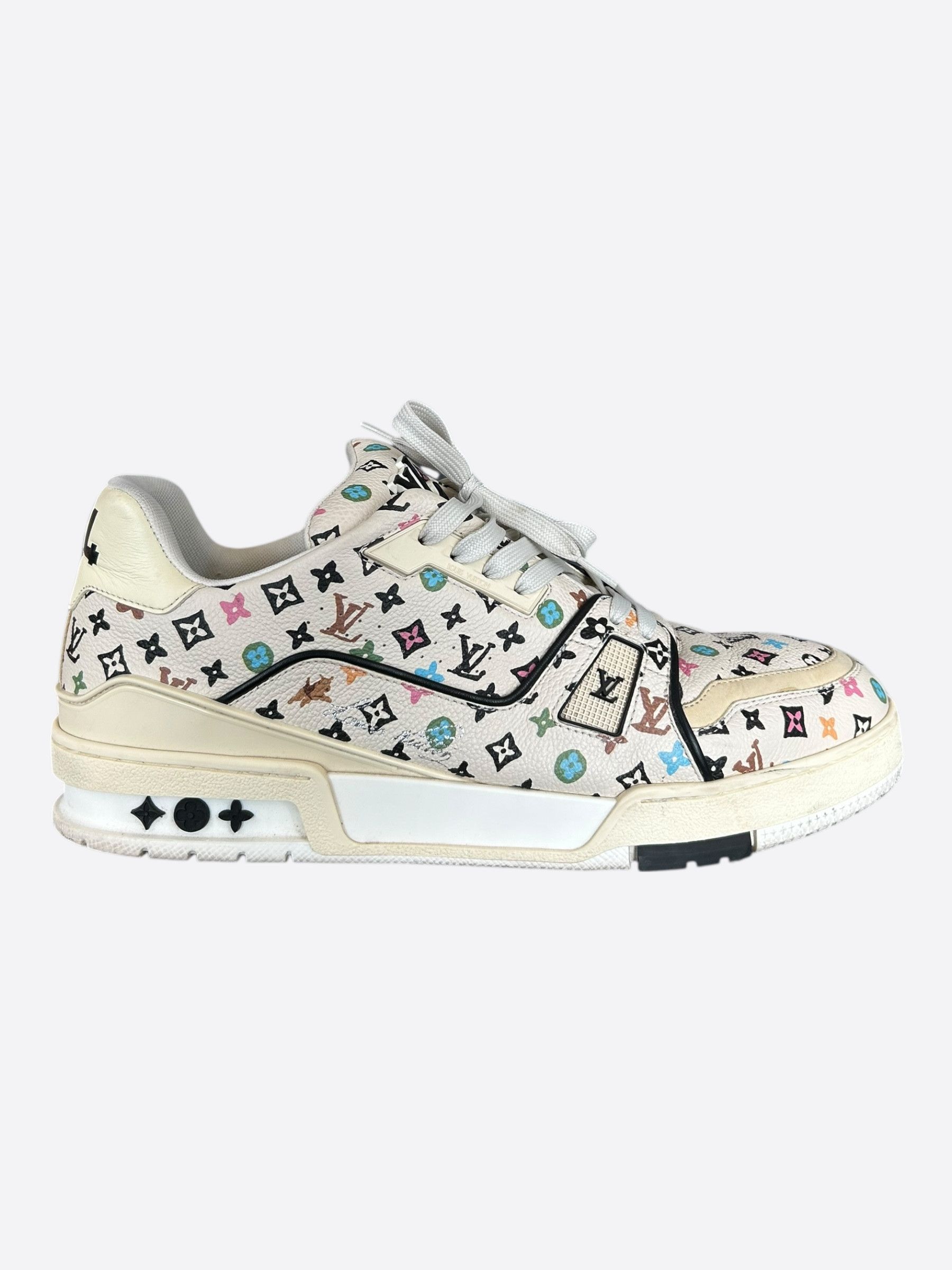 Louis Vuitton Tyler The Creator White & Multicolor Monogram Trainers Size US 10 / EU 43 - 1 Thumbnail