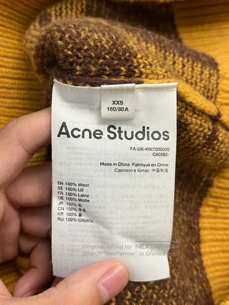 Acne Studios Acne Studios FW22 Plaid Face Expression Crew Neck Long Sle Size US XXS / EU 40 - 4 Thumbnail