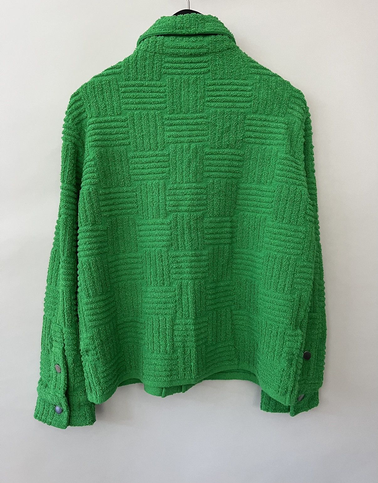 Bottega Veneta Bottega Veneta Green Intreccio Terry Cotton Jacket Size US S / EU 44-46 / 1 - 2 Thumbnail