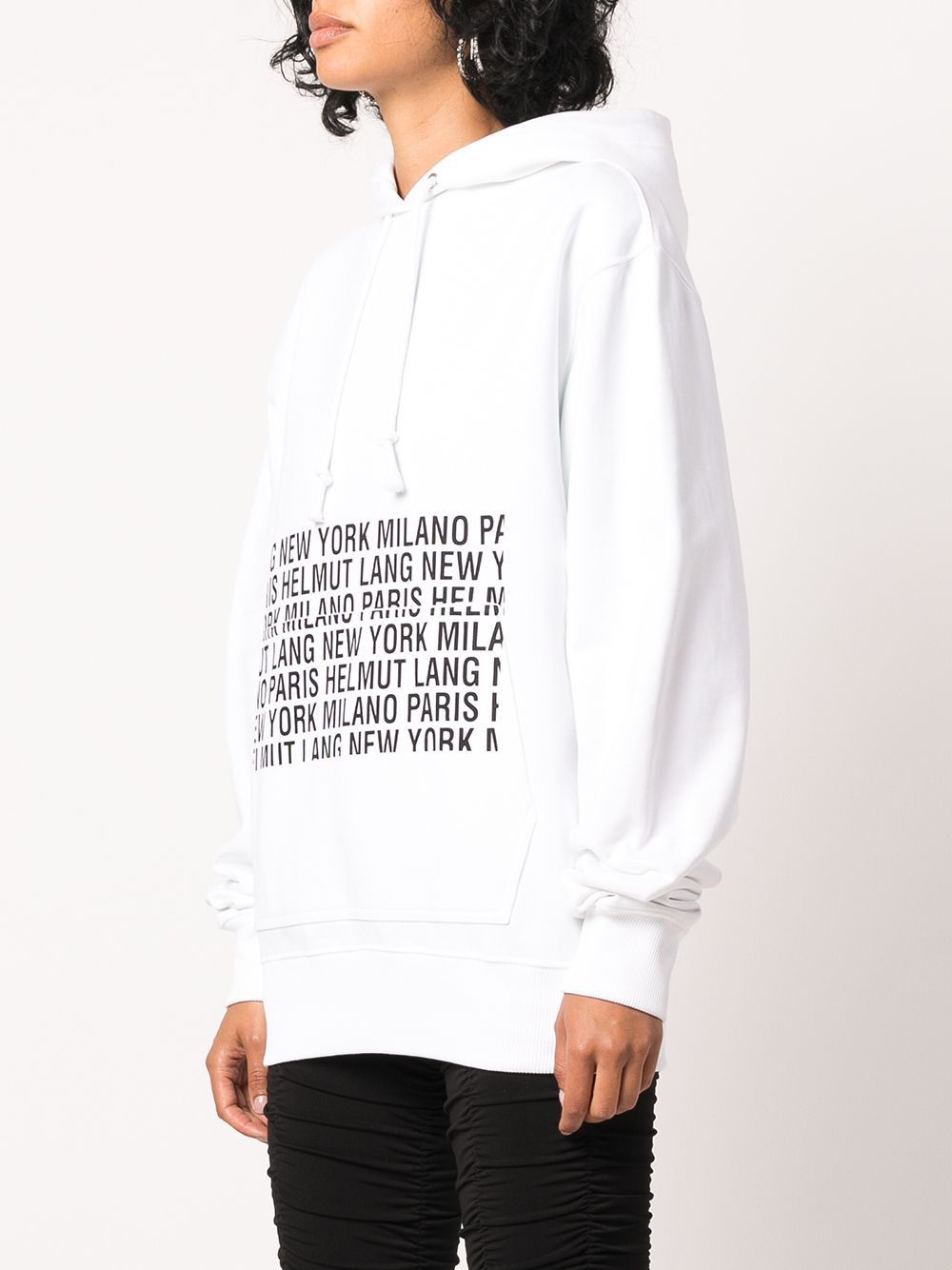 Helmut Lang White Box Logo Hoodie Size XL / US 12-14 / IT 48-50 - 1 Thumbnail