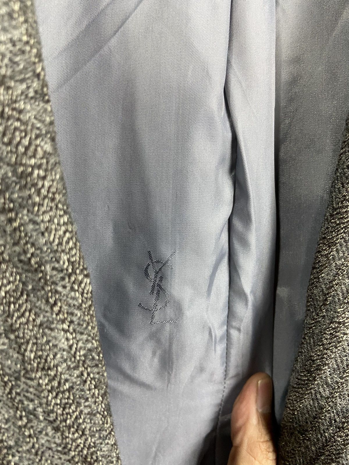 Yves Saint Laurent VINTAGE YVESTSAINTLAURENT HERRINGBONE COAT Size US L / EU 52-54 / 3 - 5 Thumbnail