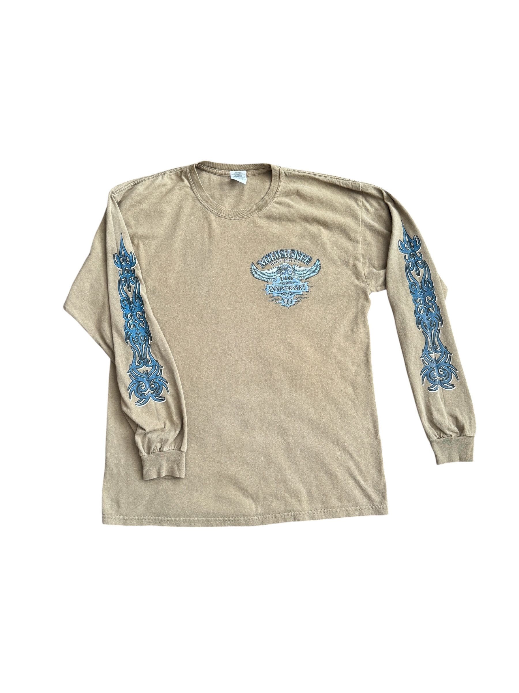 Gildan Milwaukee Bike Rally 110th Anniversary Long Sleeve Tribal Size US L / EU 52-54 / 3 - 2 Thumbnail