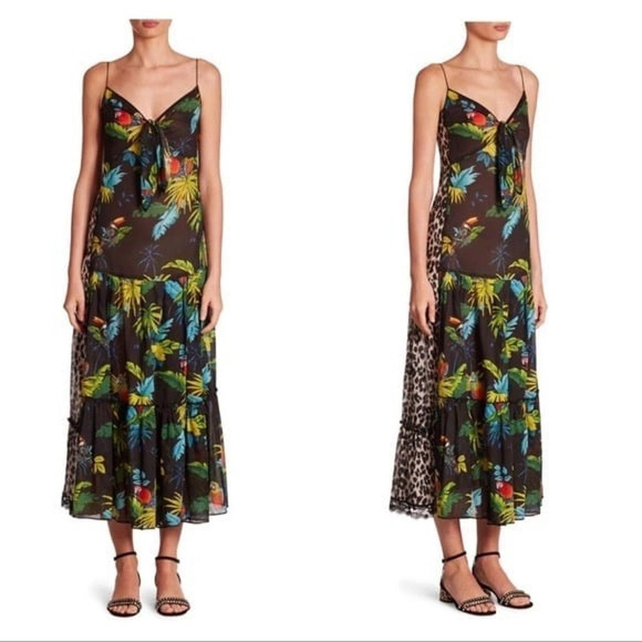 Marc Jacobs Marc jacobs parrot palm sheer midi dress Size S / US 4 / IT 40 - 2 Thumbnail