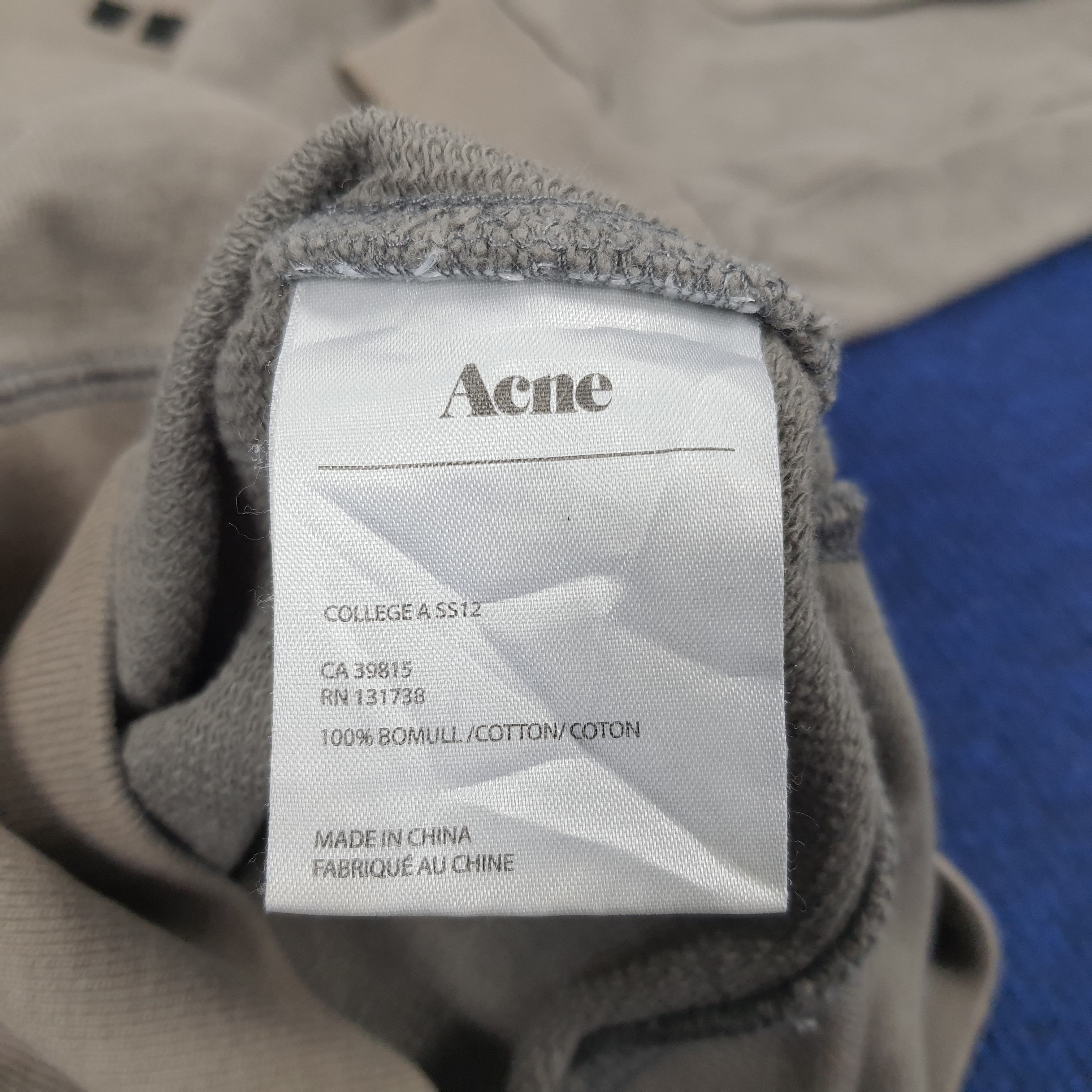 Acne Studios × Vintage Vintage Acne Studio "A" Sweatshirt Size US M / EU 48-50 / 2 - 7 Thumbnail