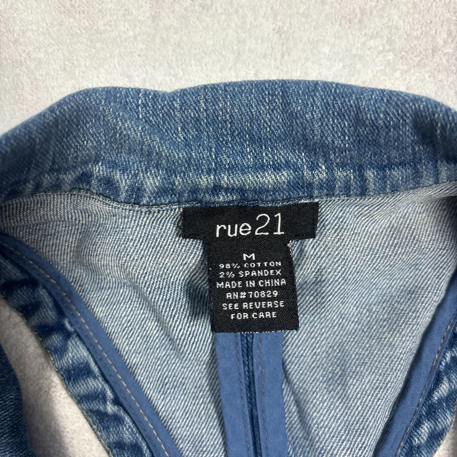 rue21 y2k rue 21 denim vest with button detailing Size M / US 6-8 / IT 42-44 - 5 Thumbnail