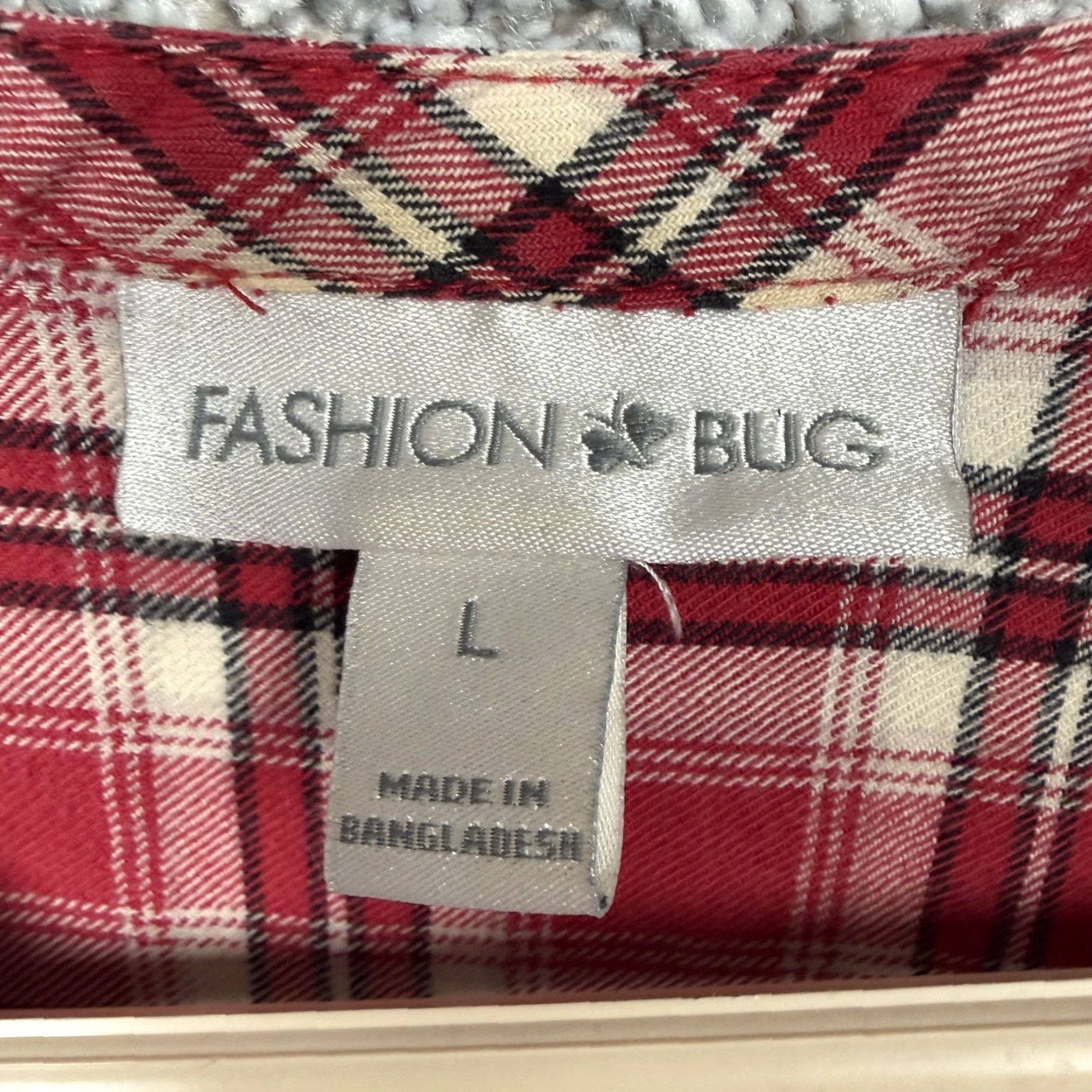 Vintage VINTAGE Fashion Bug Blouse Womens L Red Plaid Ruffle V-Neck Boho Cabincore 90s Size L / US 10 / IT 46 - 5 Thumbnail