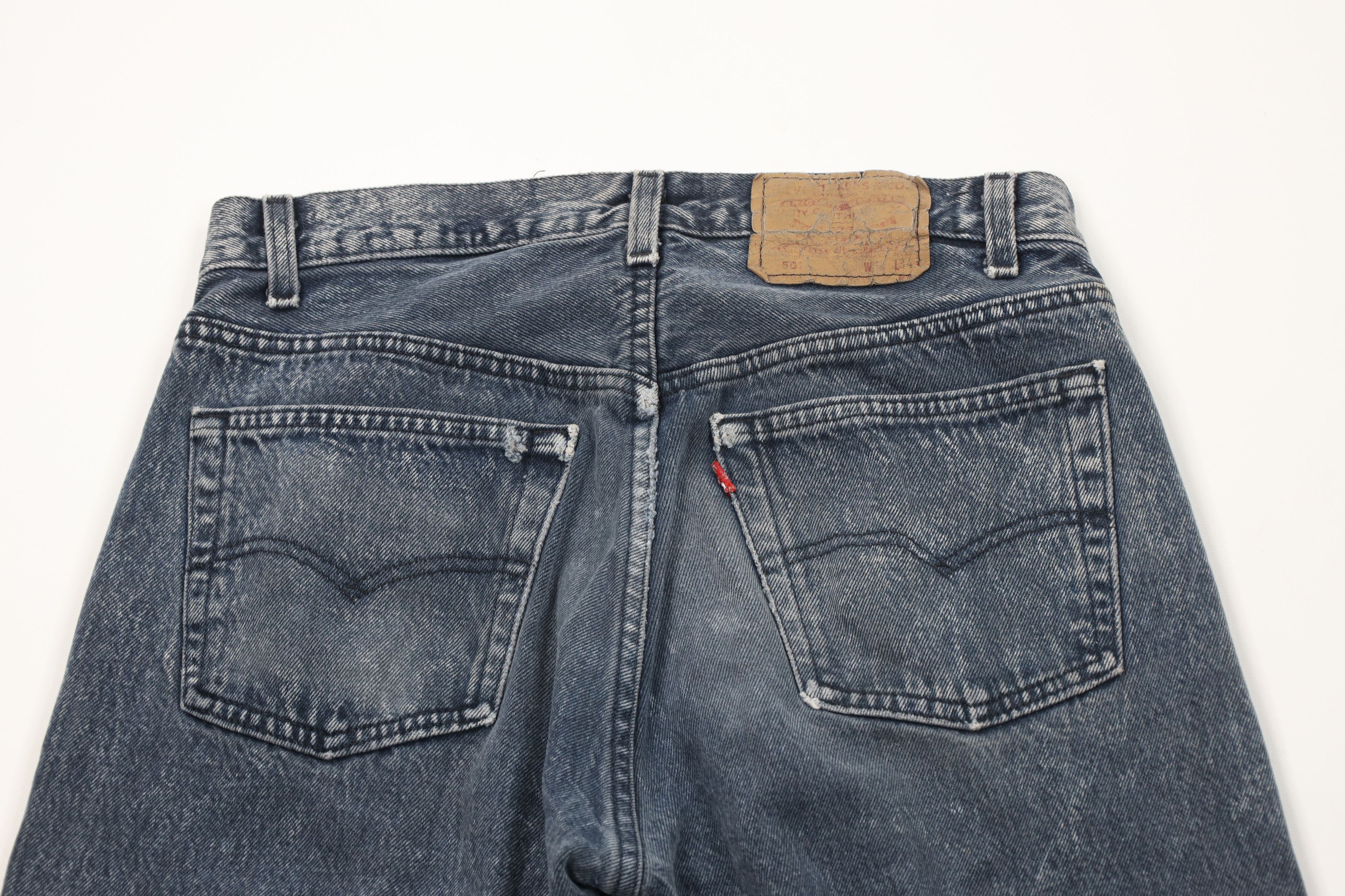 Levi's Vintage 80s Levis 501xx Button Fly Original Jeans Blue USA Size US 32 / EU 48 - 12 Thumbnail
