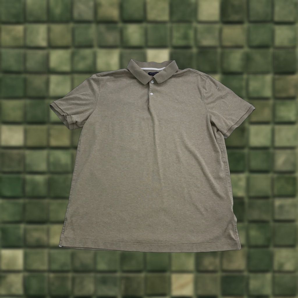 Banana Republic VINTAGE Banana Republic Luxury Touch Performance Polo Shirt Mens XLT Polo Beige Short Sleeve Collared 100% Cotton Golf Walking School Mens Size US XL / EU 56 / 4 - 1 Thumbnail