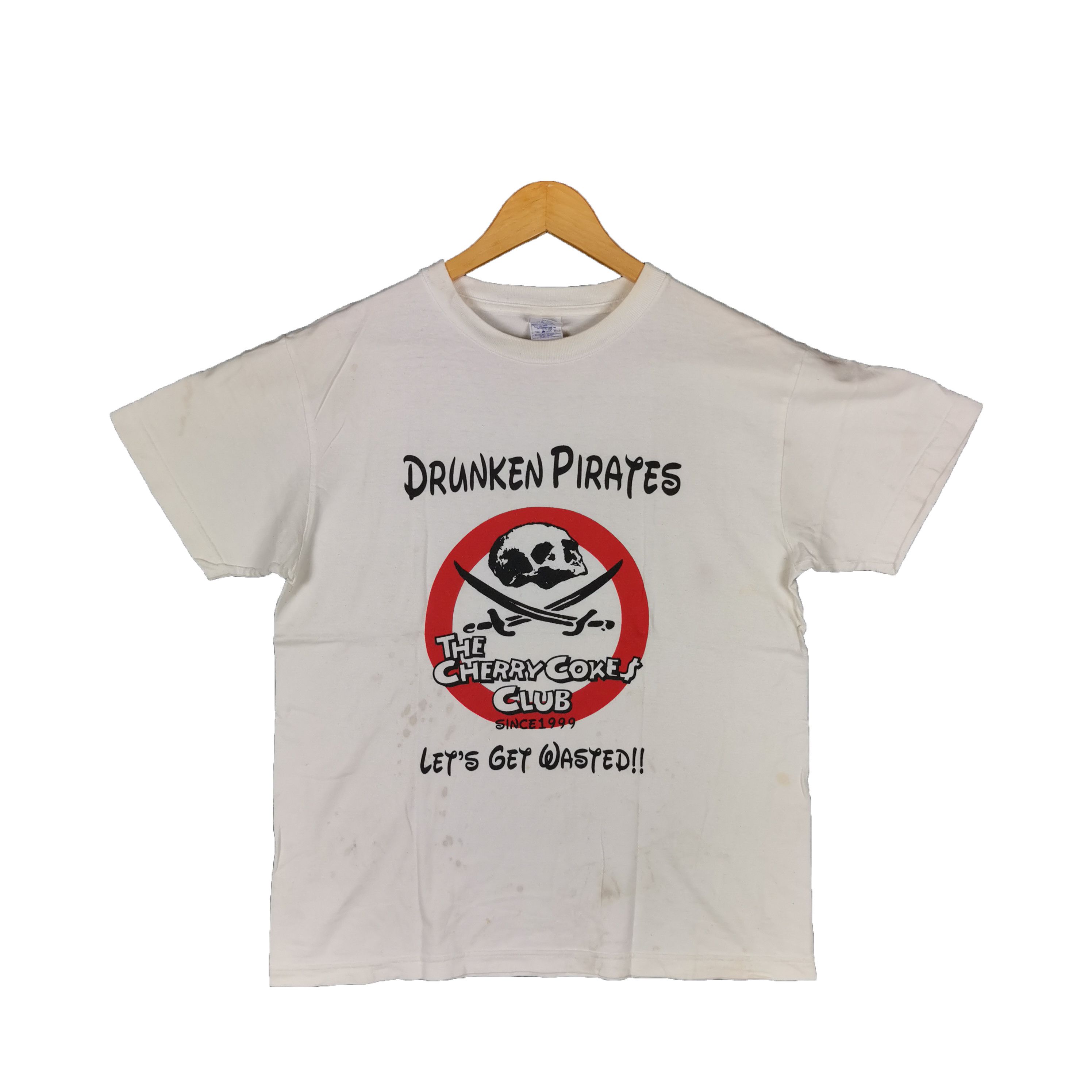 Japanese Brand Vintage Y2K Drunken Pirates T-Shirt Disney Cartoon Tees Size US M / EU 48-50 / 2 - 1 Thumbnail