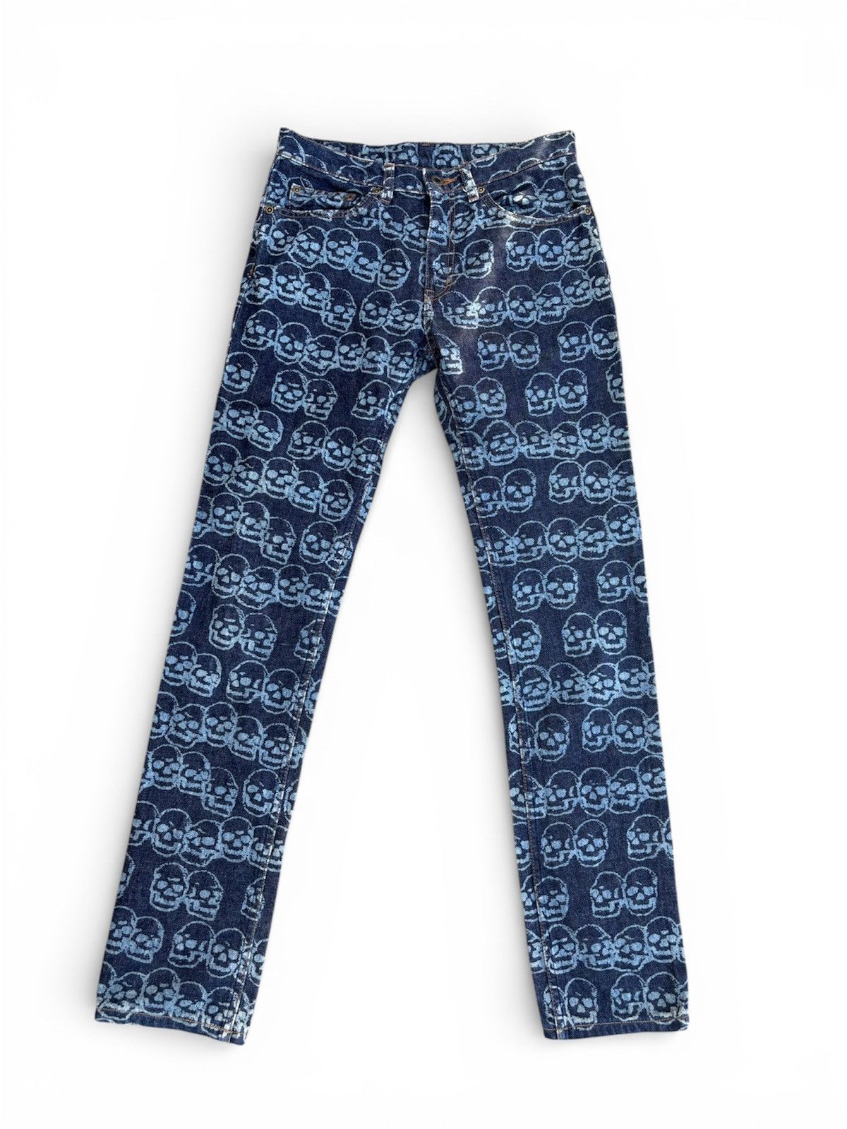 Hysteric Glamour Hysterics Glamour Skull Denim Pants Size US 30 / EU 46 - 1 Thumbnail