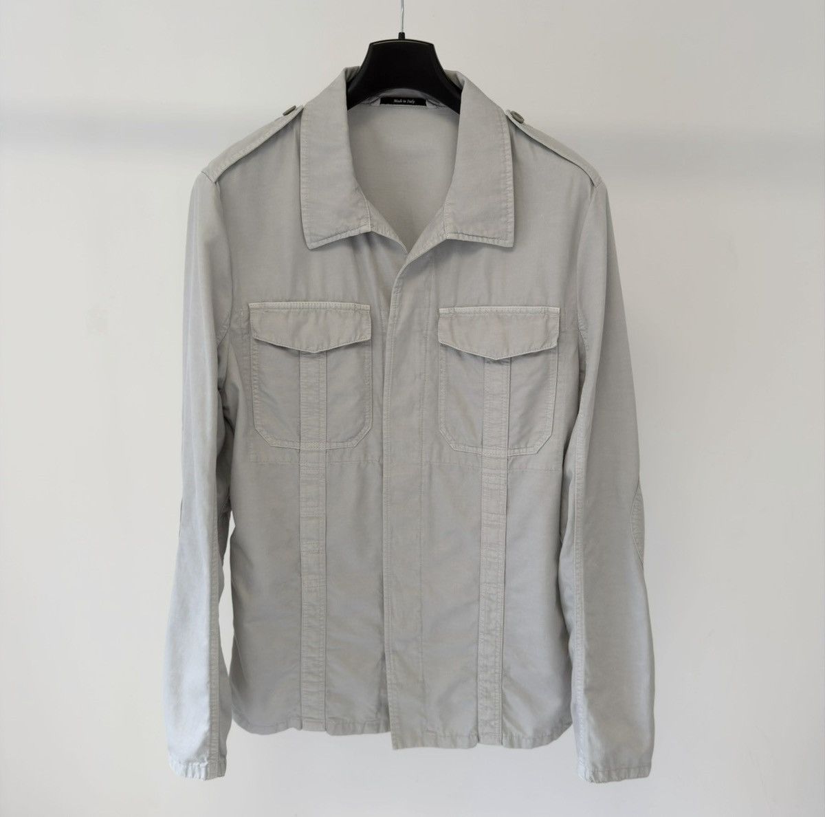 Maison Margiela S/S 14 Grey Cotton Military Jacket Size US M / EU 48-50 / 2 - 1 Thumbnail