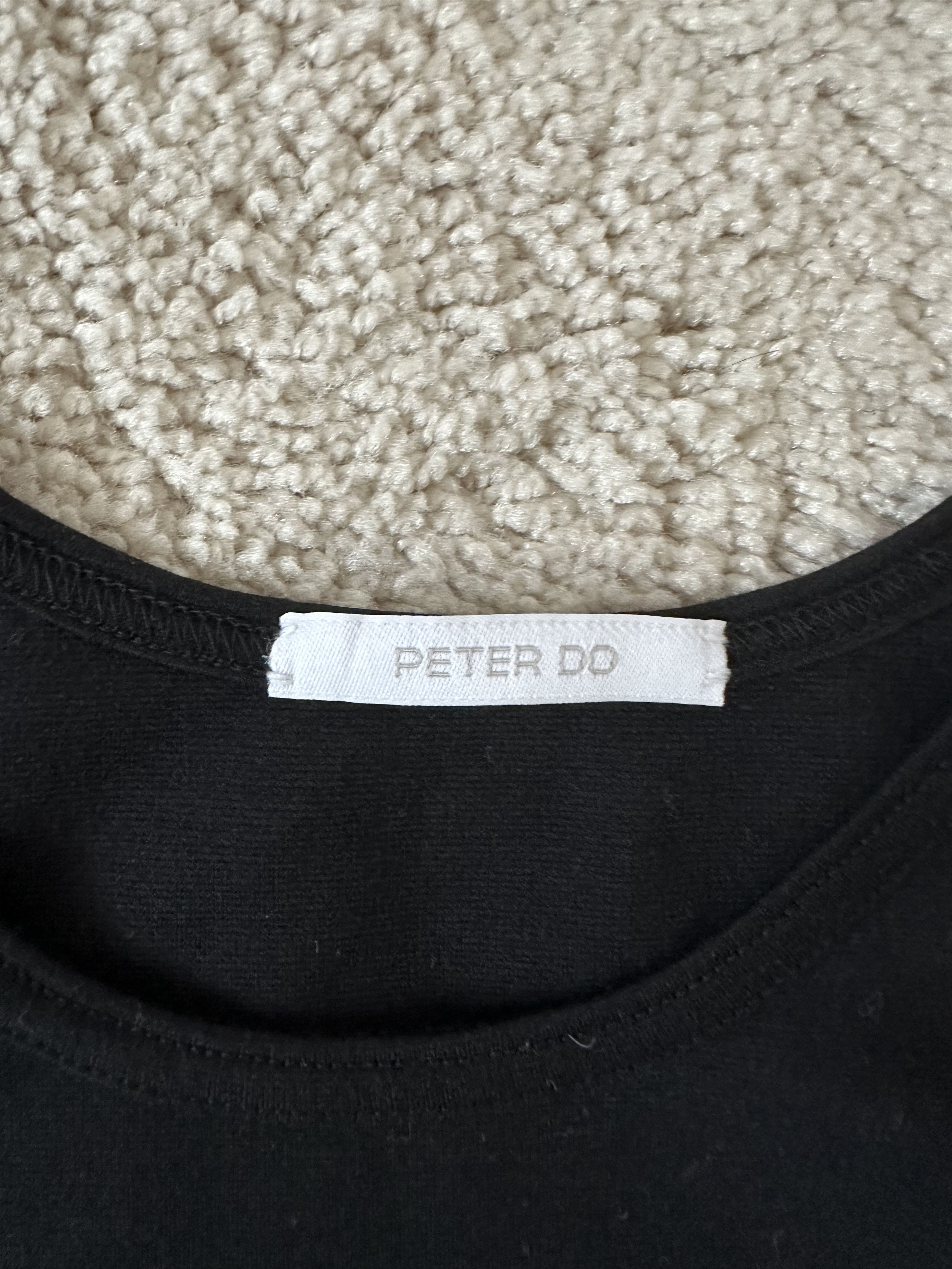 Peter Do Peter Do Creased Tank Top (Black) Size M / US 6-8 / IT 42-44 - 2 Thumbnail