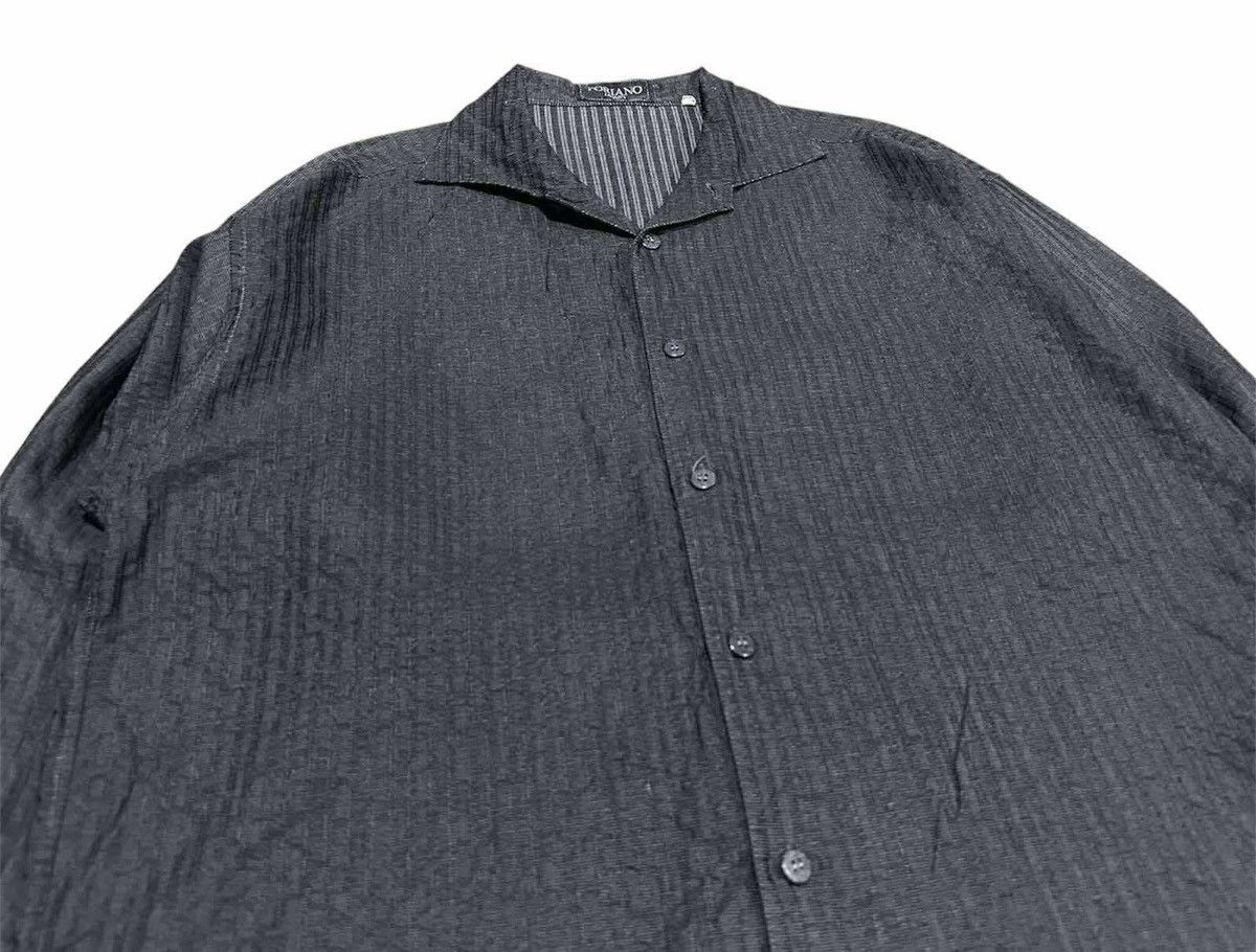 Japanese Brand 🔥Japanese Vintage Toriano Uomo Wrinkled Shirt Size US XL / EU 56 / 4 - 2 Thumbnail