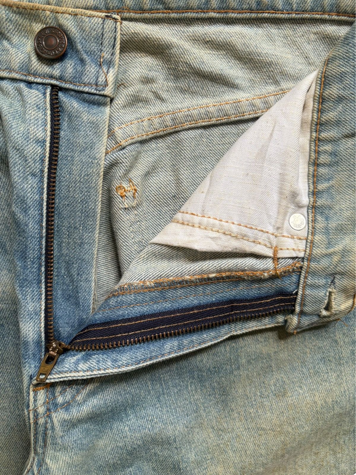 Levi's × Levi's Vintage Clothing Vintage 80s Levis 503 Orange Tab Rusty Mud Wash Jeans Size US 28 / EU 44 - 9 Thumbnail