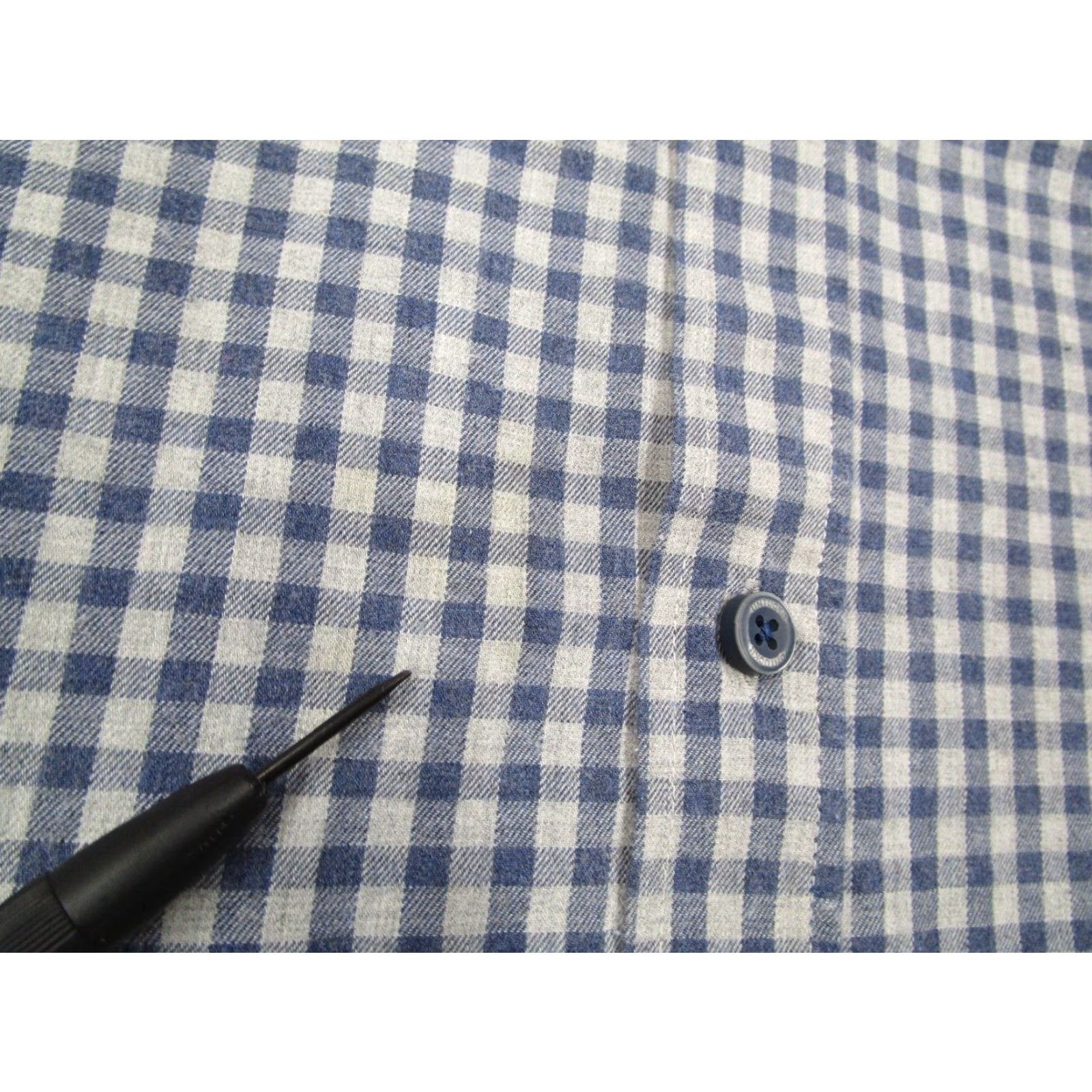 UNTUCKit UNTUCKit Mens Blue Check Button Up Flannel Shirt Big & Tall XXXLC Casual Workwear Long Sleeve Button-Down 100% Cotton Vintage? No Size US XXL / EU 58 / 5 - 4 Thumbnail