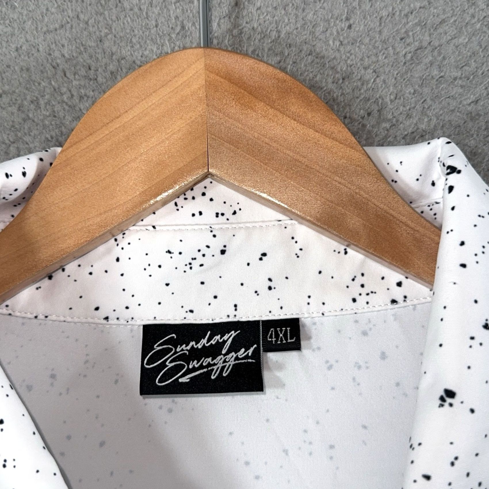 Vintage Swagger Sunday Swagger Golf Polo Mens 4XL Dawn Ink Splatter Performance AOP Print Shirt Polo Shirt All Over Print Golf Signature Polo Mens 4XL White Size US XXL / EU 58 / 5 - 5 Thumbnail