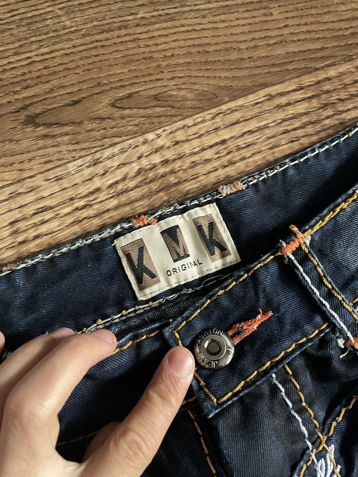 Vintage Archive Kosmo Lupo Jeans distressed y2k Denim pants Size US 37 - 5 Thumbnail