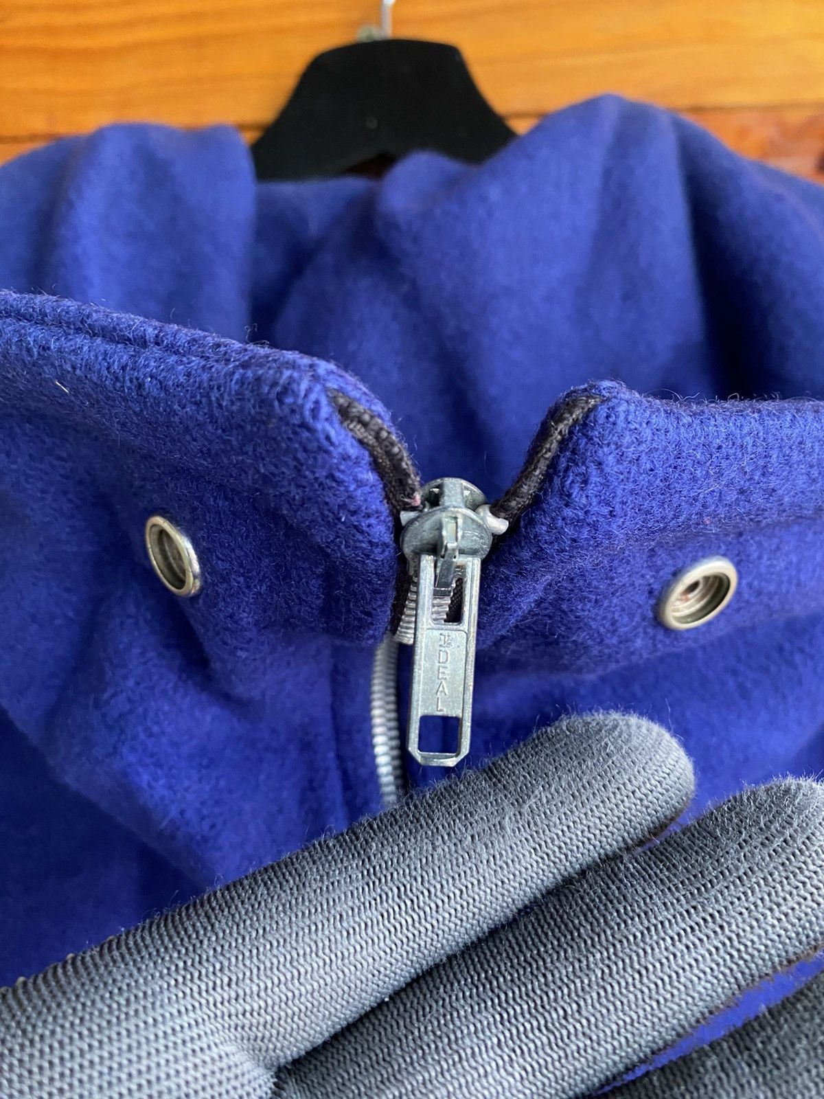 Vintage Vintage Nelson’s Varsity Jacket “Alicia” Blue Yellow Wool Size US S / EU 44-46 / 1 - 12 Thumbnail