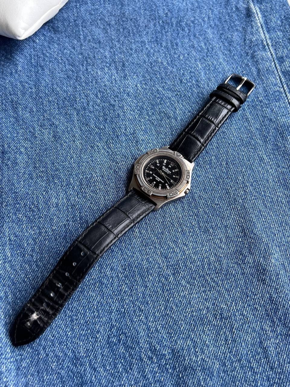 Marlboro × Vintage 90s Marlboro vintage watch racing Black Logo Racing Leather Size ONE SIZE - 12 Thumbnail