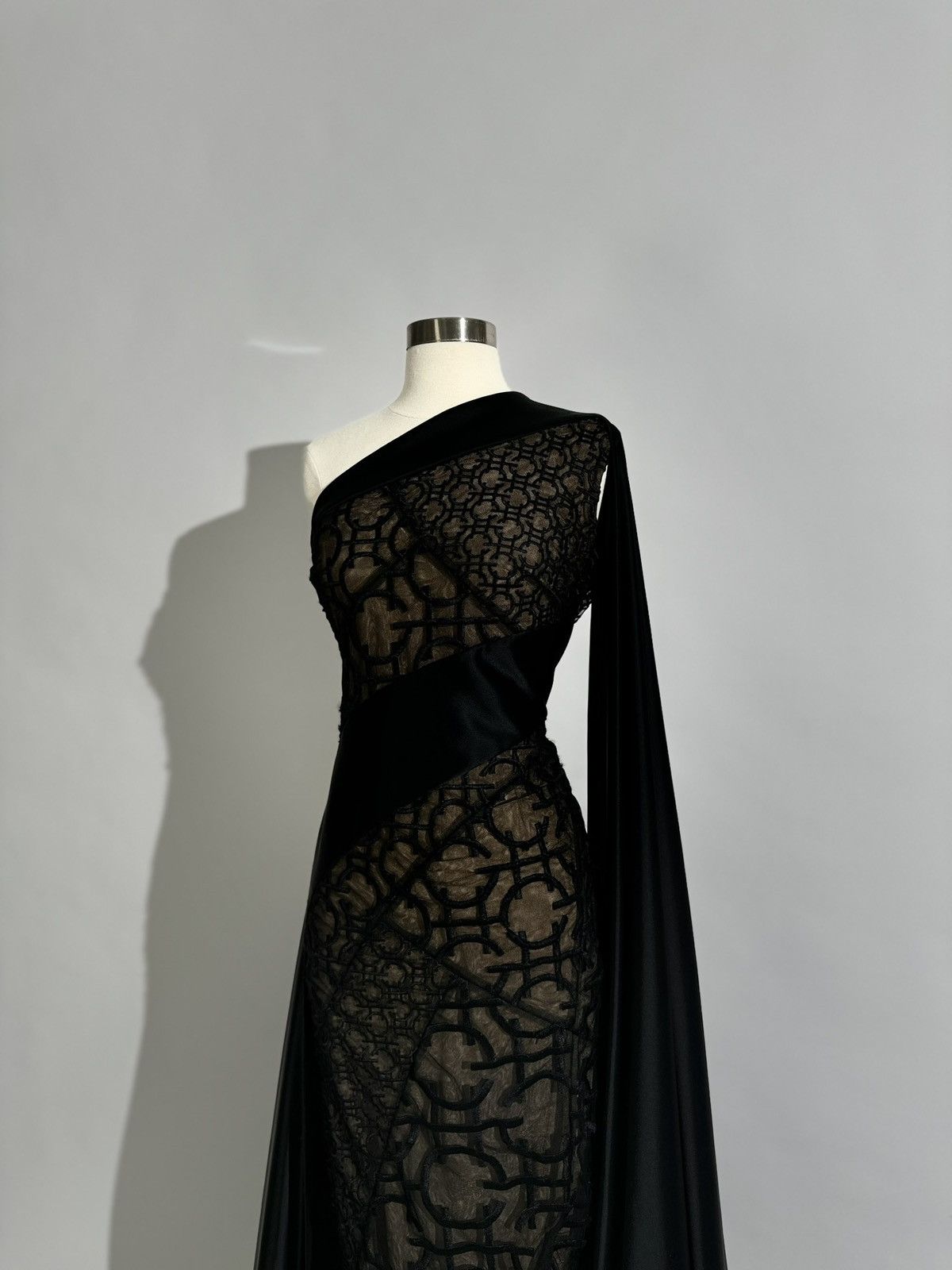 Other Brand New US 6 GEORGES HOBEIKA Fitted Asymmetrical Top Gown Size M / US 6-8 / IT 42-44 - 6 Thumbnail