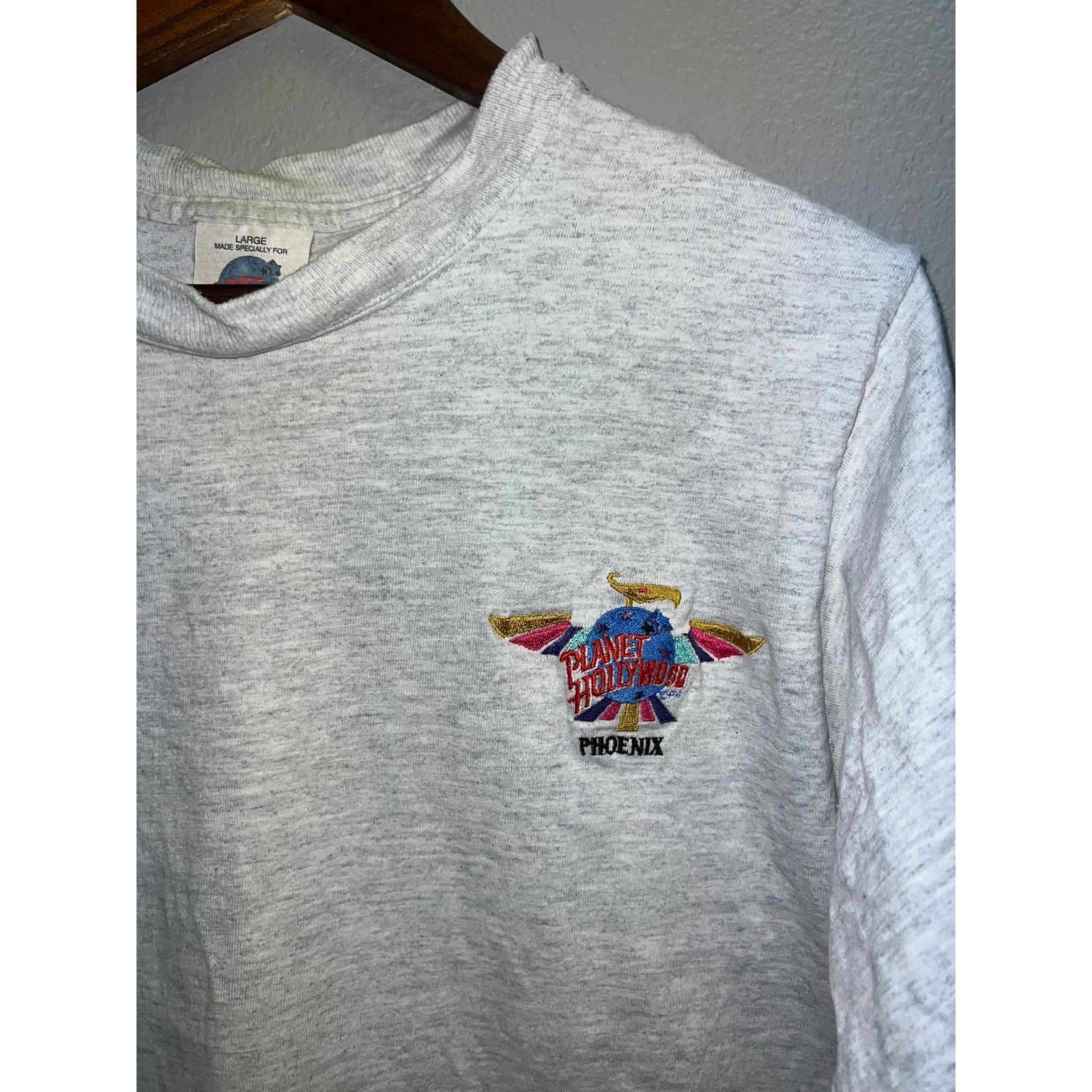 Planet Hollywood Vintage Planet Hollywood Phoenix Shirt Gray Tee 90s L Large Size US L / EU 52-54 / 3 - 3 Thumbnail