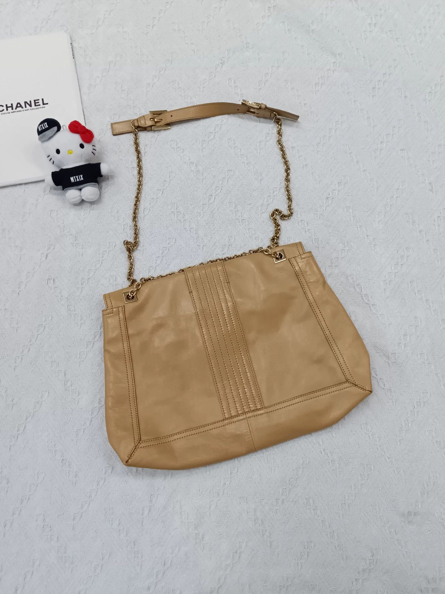 Fendi Fendi Gold-Tone Buckle Shoulder Bag 39x28, Light Wear Size ONE SIZE - 3 Thumbnail