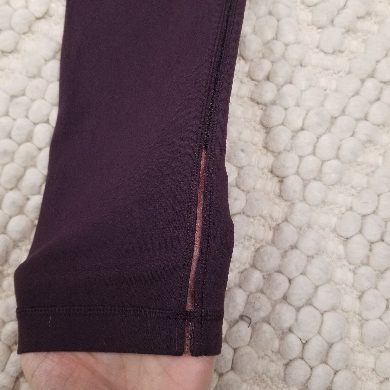 Lululemon Lululemon High Times Mesh Side Seam Black Cherry Sz 8 Size 30" / US 8 / IT 44 - 6 Thumbnail