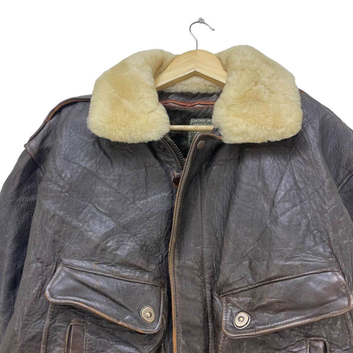 Aviator Nation 💥Vintage 80 Dog Fight A2 Leather Jacket Size US M / EU 48-50 / 2 - 4 Thumbnail