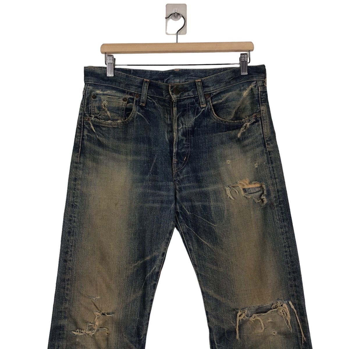 Japanese Brand 🔥VINTAGE SELVEDGES DENIM JEANS DOMINGO LTD CO JAPAN MADE Size US 34 / EU 50 - 5 Thumbnail