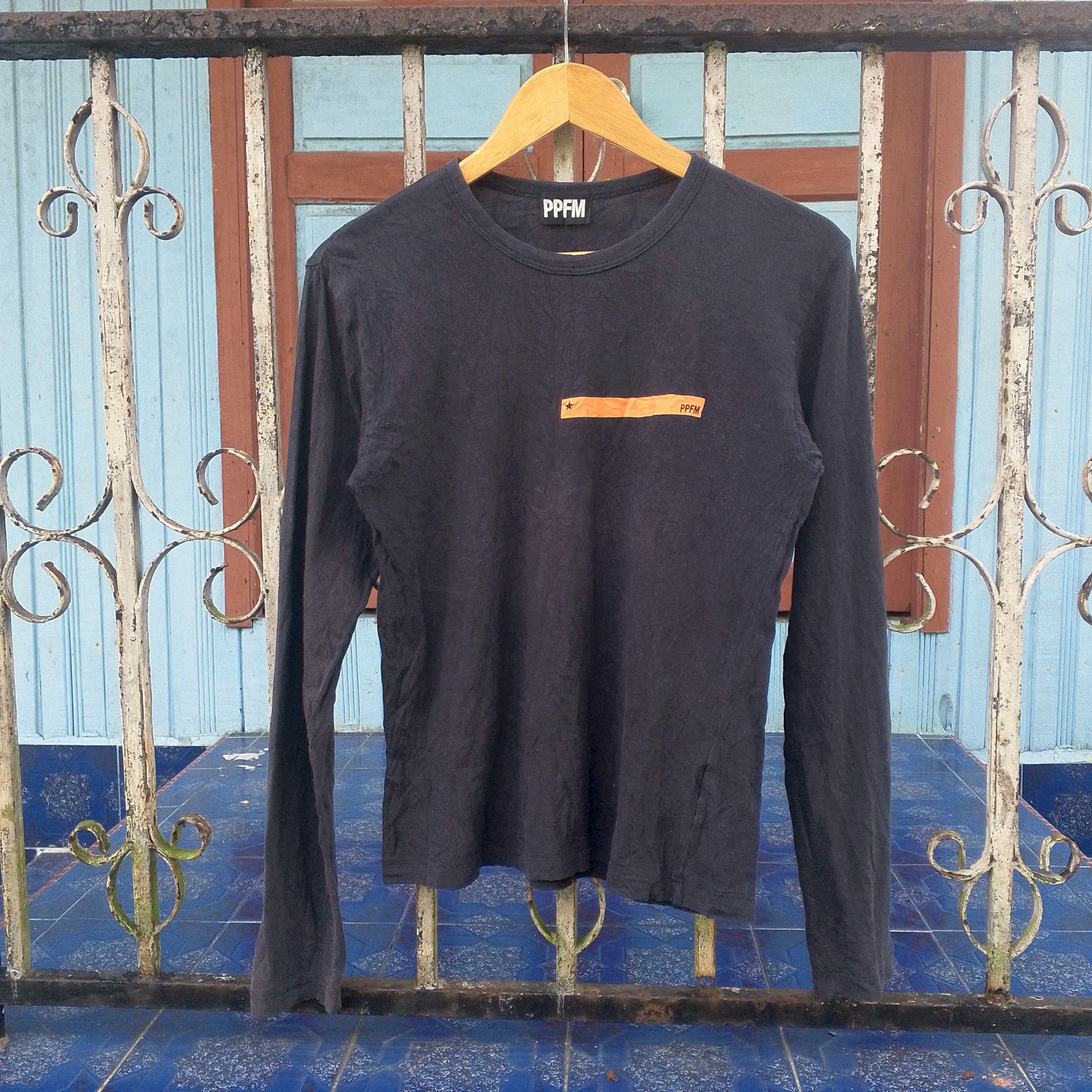 20471120 PPFM Simple Small Logo Long Sleeve Shirt Size S Size US S / EU 44-46 / 1 - 1 Thumbnail