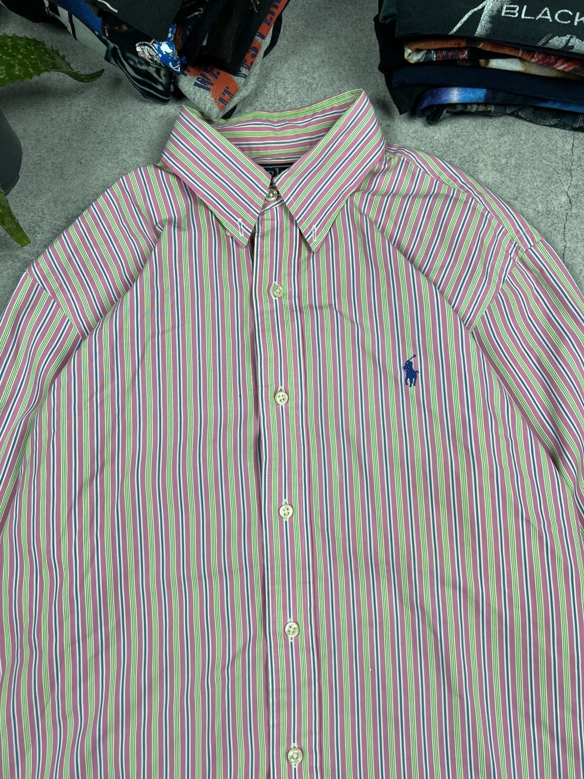Ralph Lauren Vintage Polo Ralph Lauren Crazy Distressed Buttons Up Shirt Size US L / EU 52-54 / 3 - 5 Thumbnail