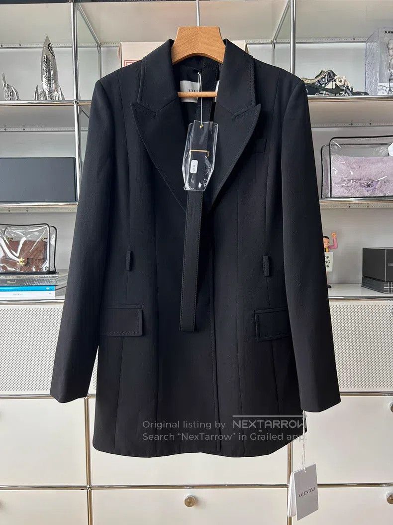 Valentino Valentino Black wool blazer Size S / US 4 / IT 40 - 1 Thumbnail