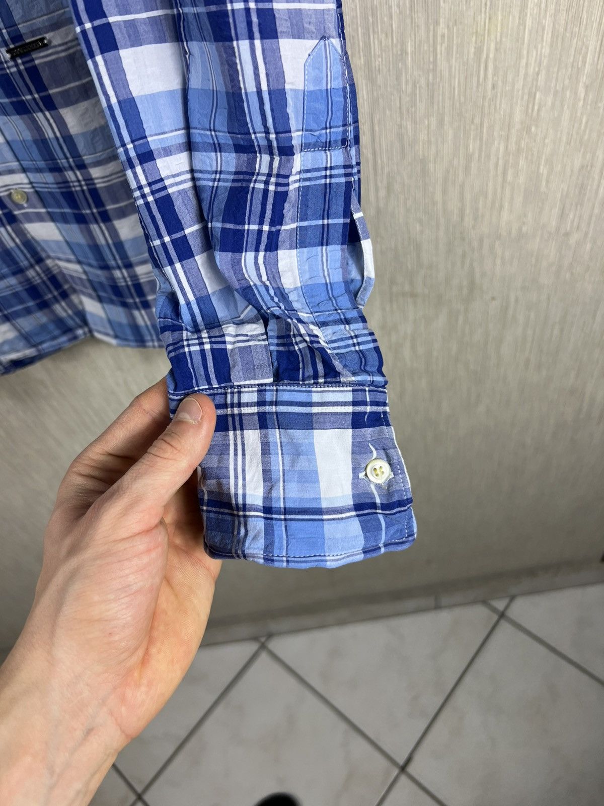 Dsquared2 Dsquared2 checked shrunk shirt plaid stiff cuffs and collar Size US M / EU 48-50 / 2 - 12 Thumbnail