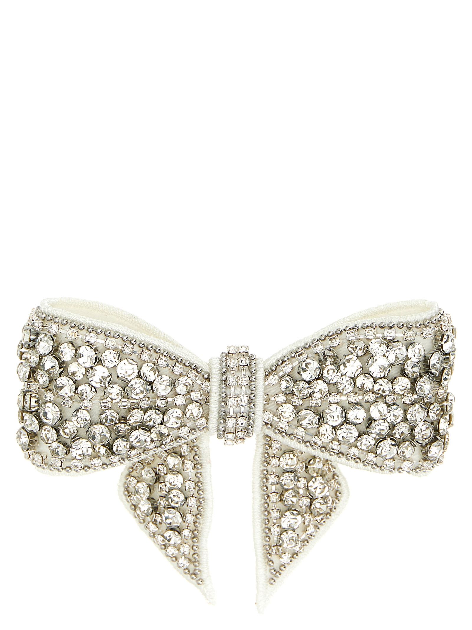 Self-Portrait 'Crystal Embellished Bow' hair clip Size ONE SIZE - 1 Thumbnail