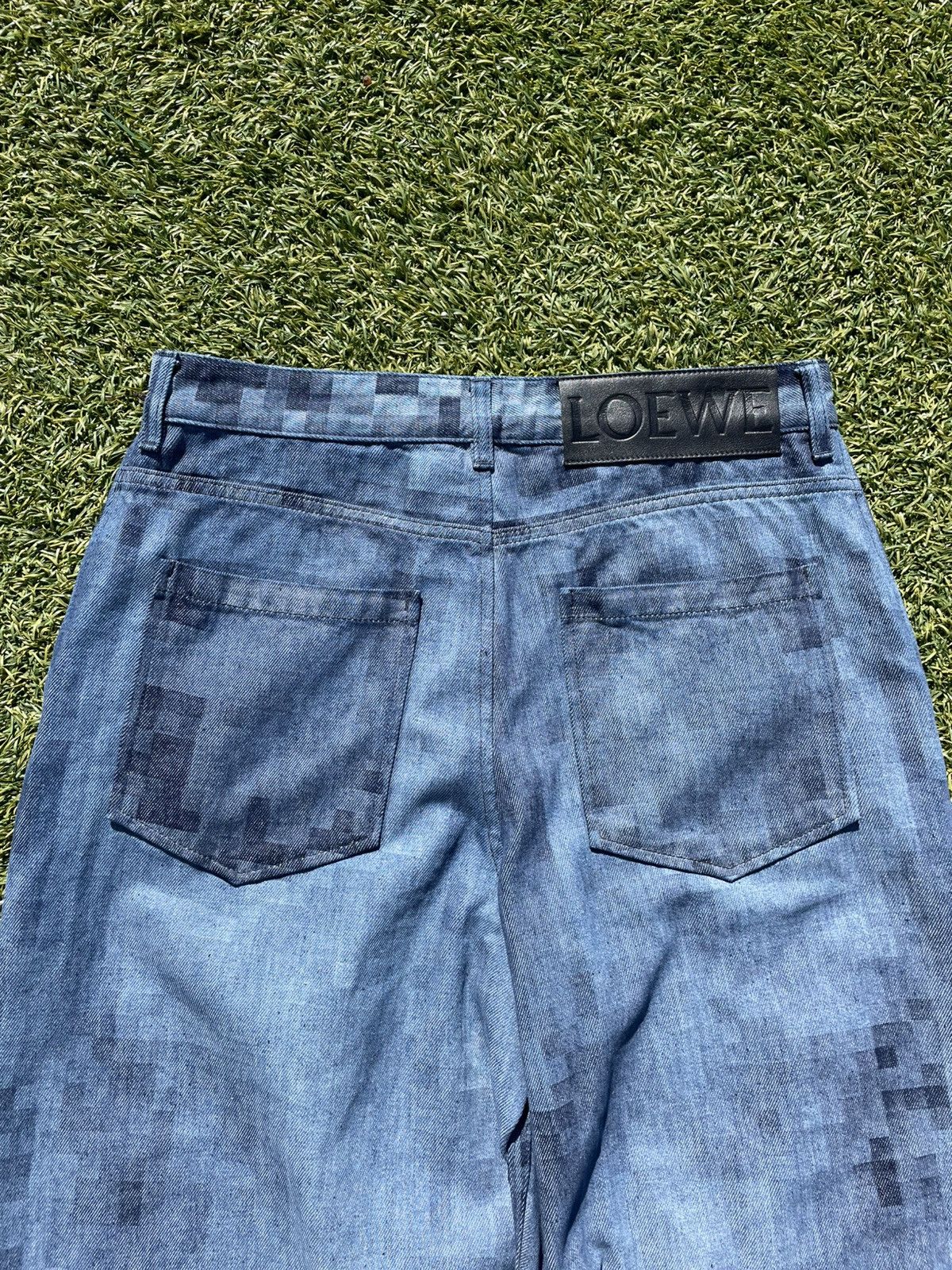 Loewe SS23 Loewe Trompe L’oeil Pixelated Denim Size US 32 / EU 48 - 5 Thumbnail