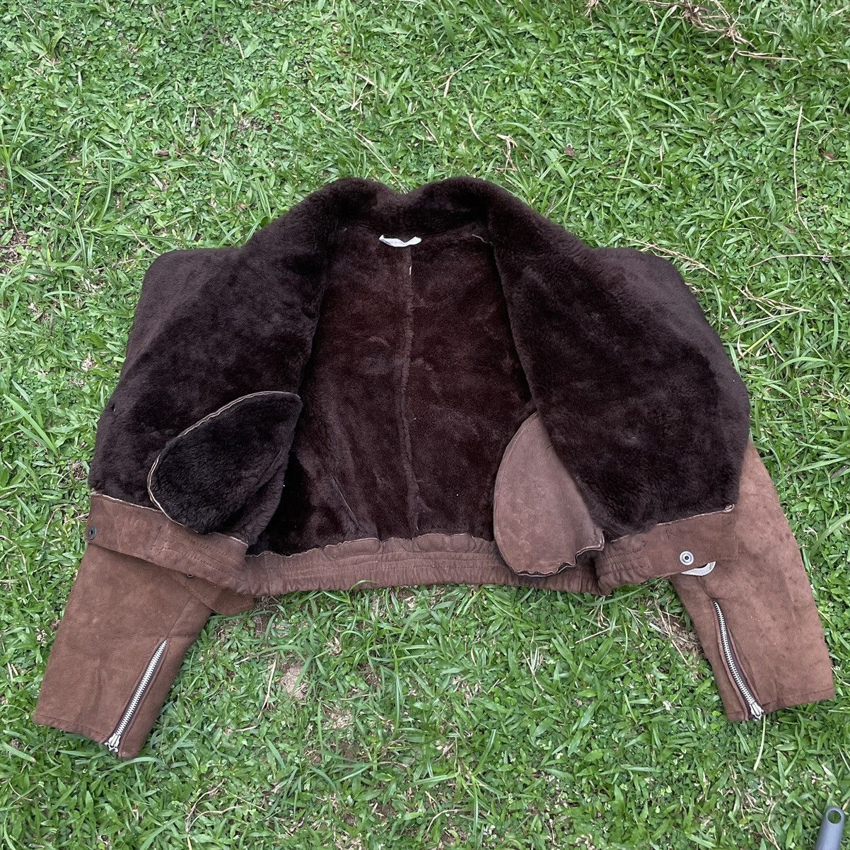 Leather Vintage O’ned Sheepskin Double Collar Biker Jacket Size US S / EU 44-46 / 1 - 16 Thumbnail