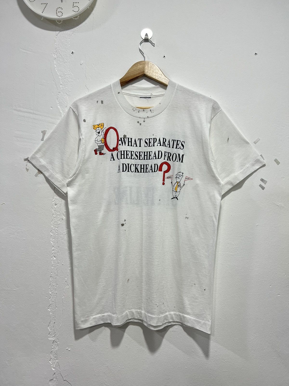 Vintage Vintage 1990’ The Illinois State Line Humor Tshirt Size US M / EU 48-50 / 2 - 1 Thumbnail