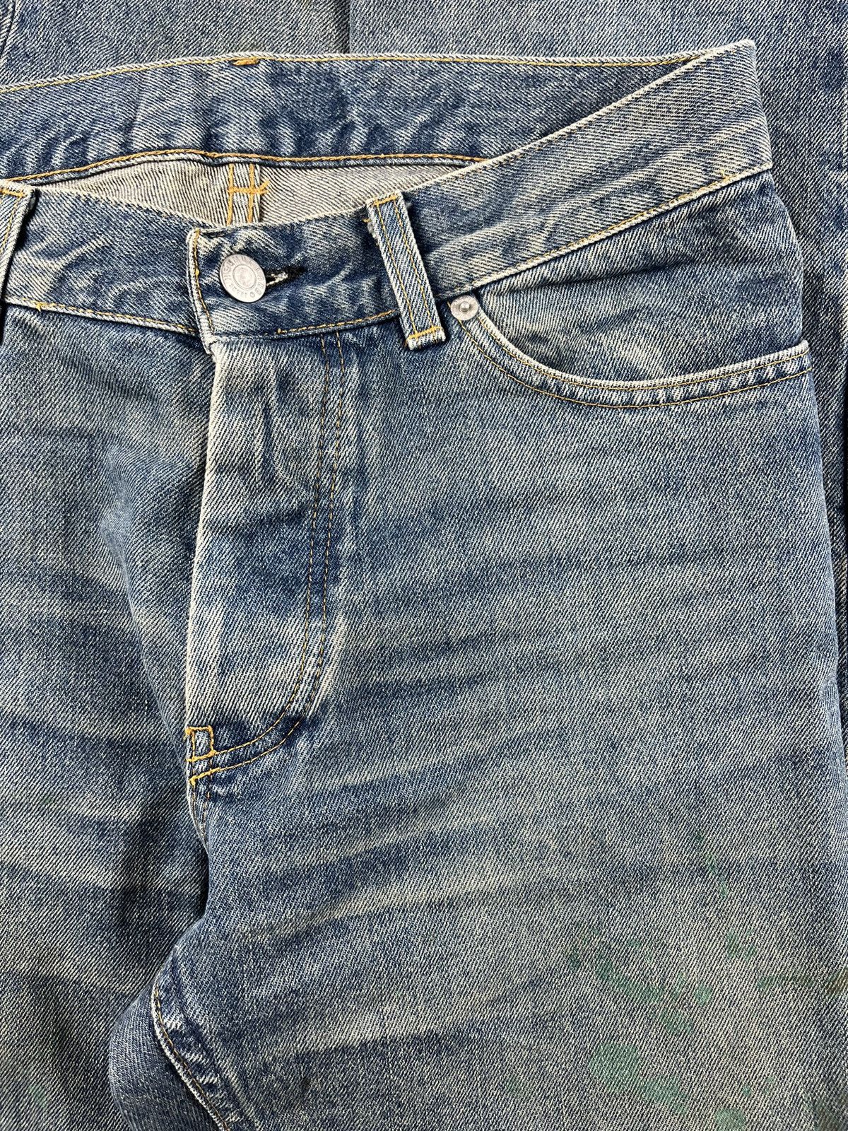 Helmut Lang × Vintage SS00 Helmut Lang Green Painter Denim Jeans Size US 30 / EU 46 - 3 Thumbnail